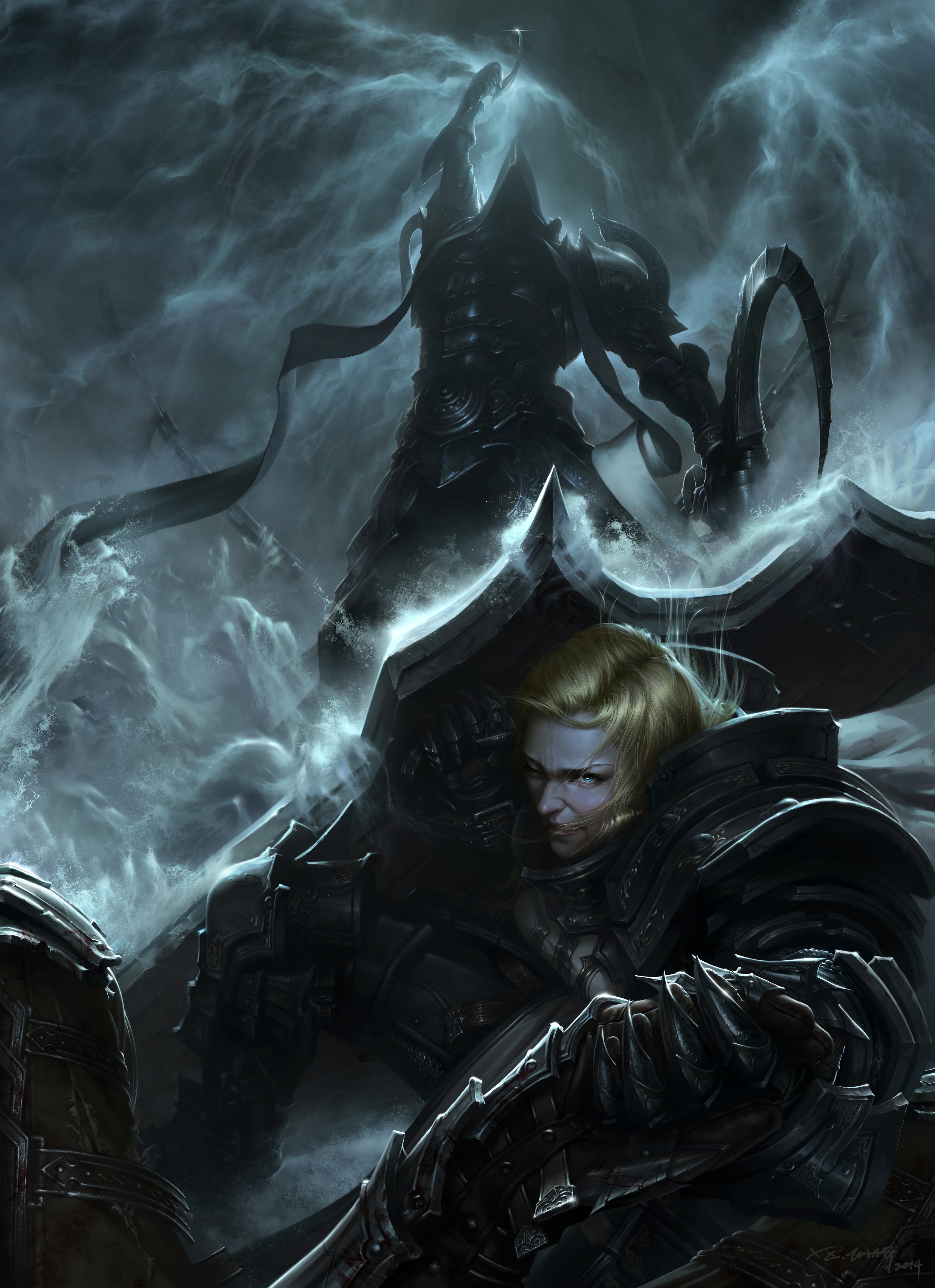 Diablo Crusaders Fantasy Art Video Games 4000x5512