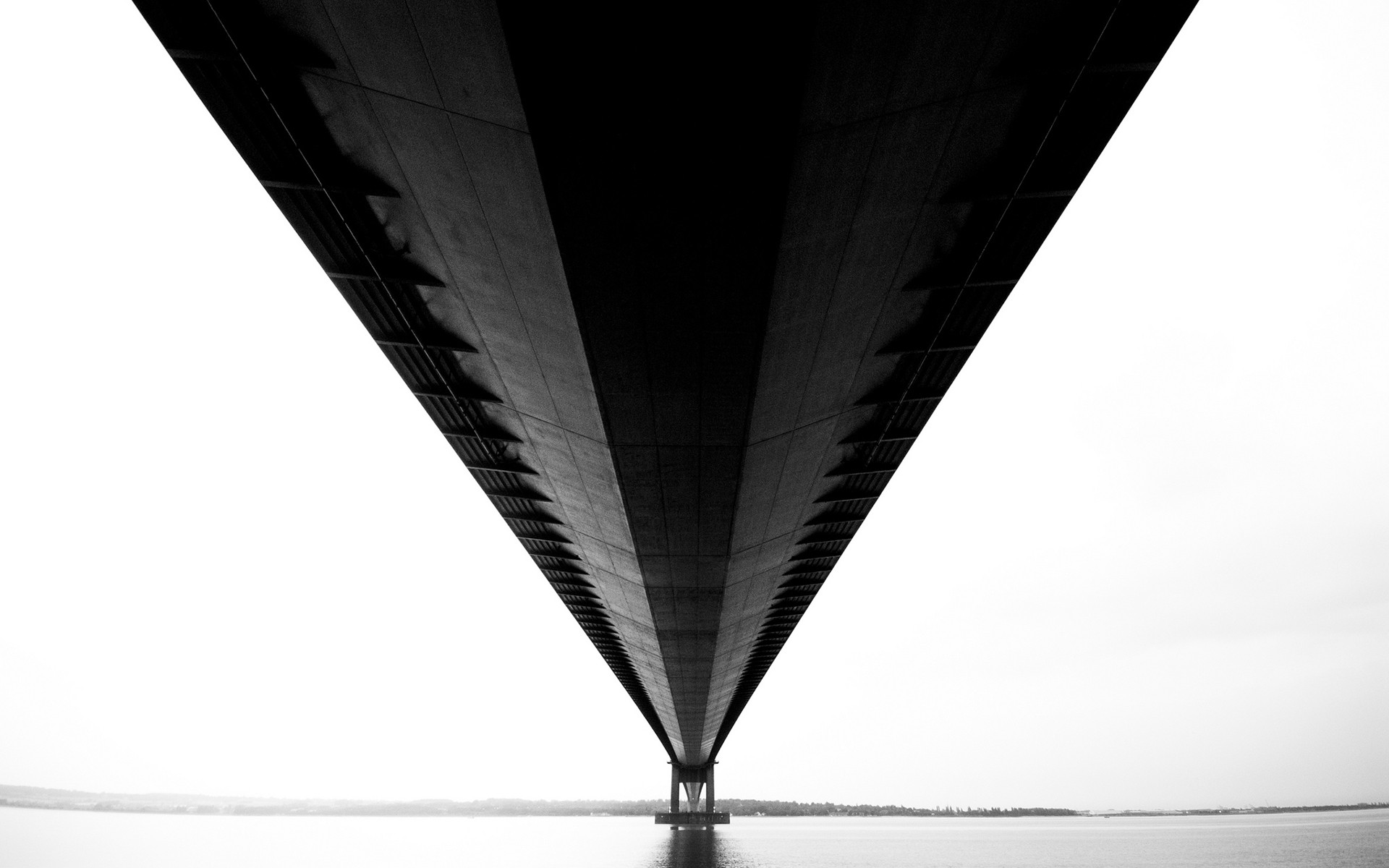 Bridge Vintage Architecture Under Bridge Monochrome Mist 1920x1200