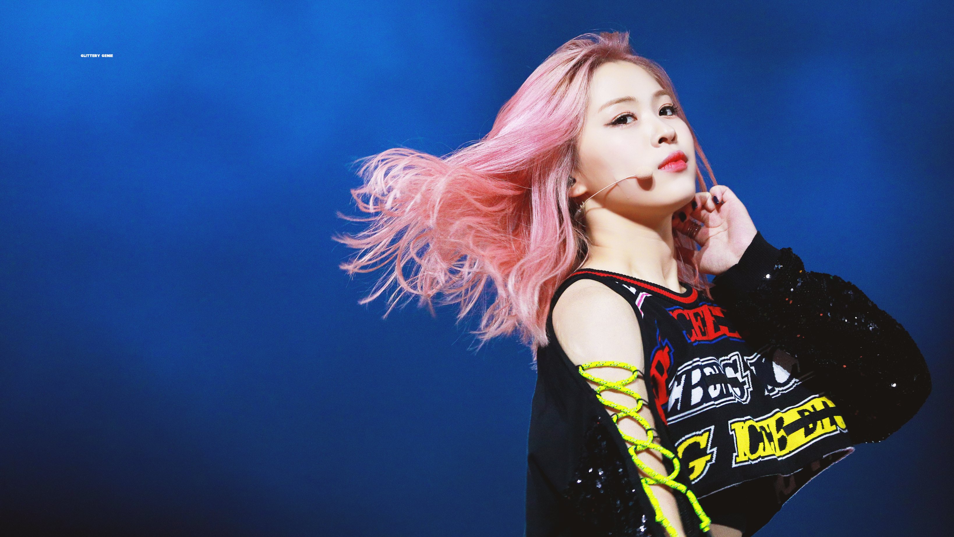 Asian Korean K Pop Itzy Ryujin Pink Hair 3276x1843