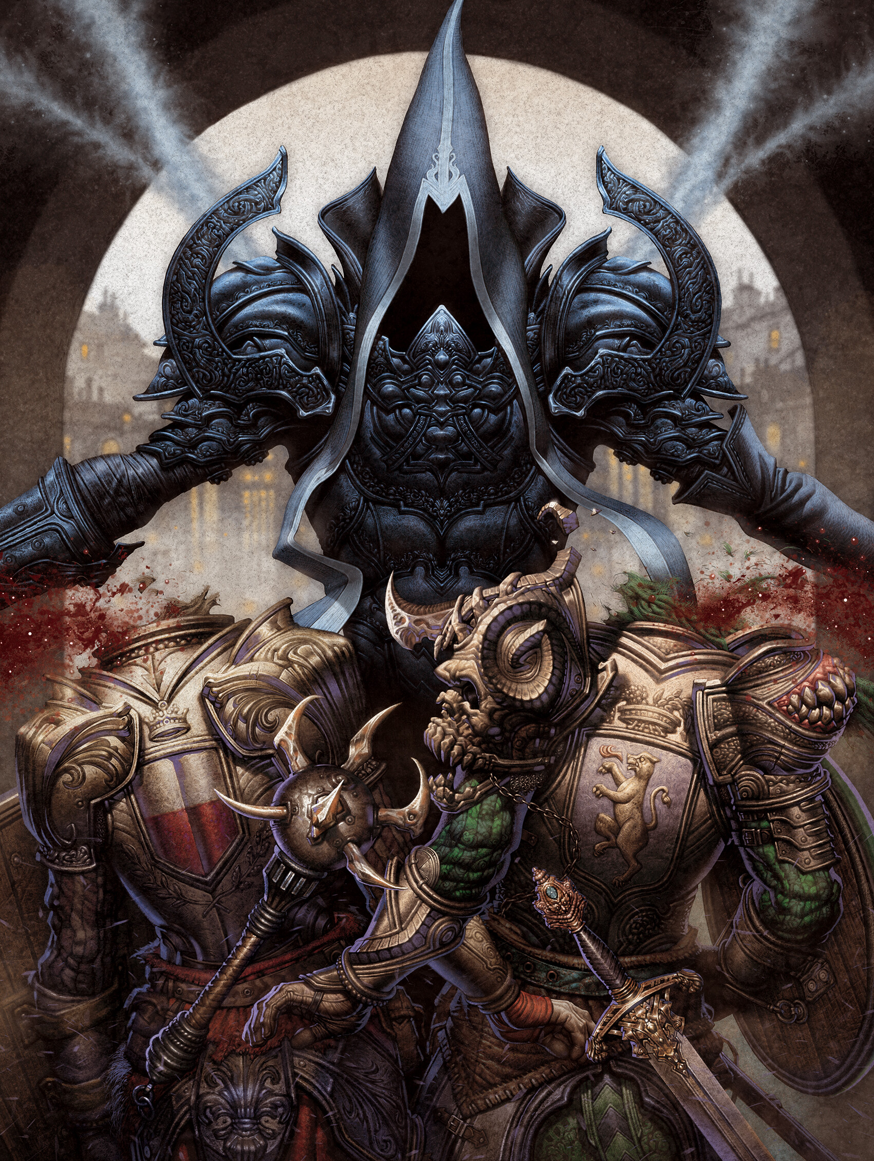 Ausonia 23 Dark Diablo 3 Reaper Of Souls Grim Reaper Angel Malthael Hood Knight Details 1701x2260