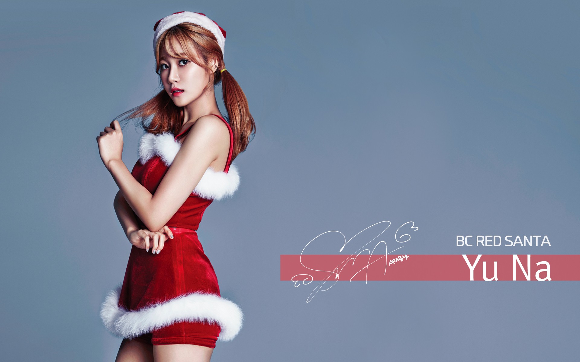 AOA Christmas K Pop Yuna Seo Yunaria 1920x1200