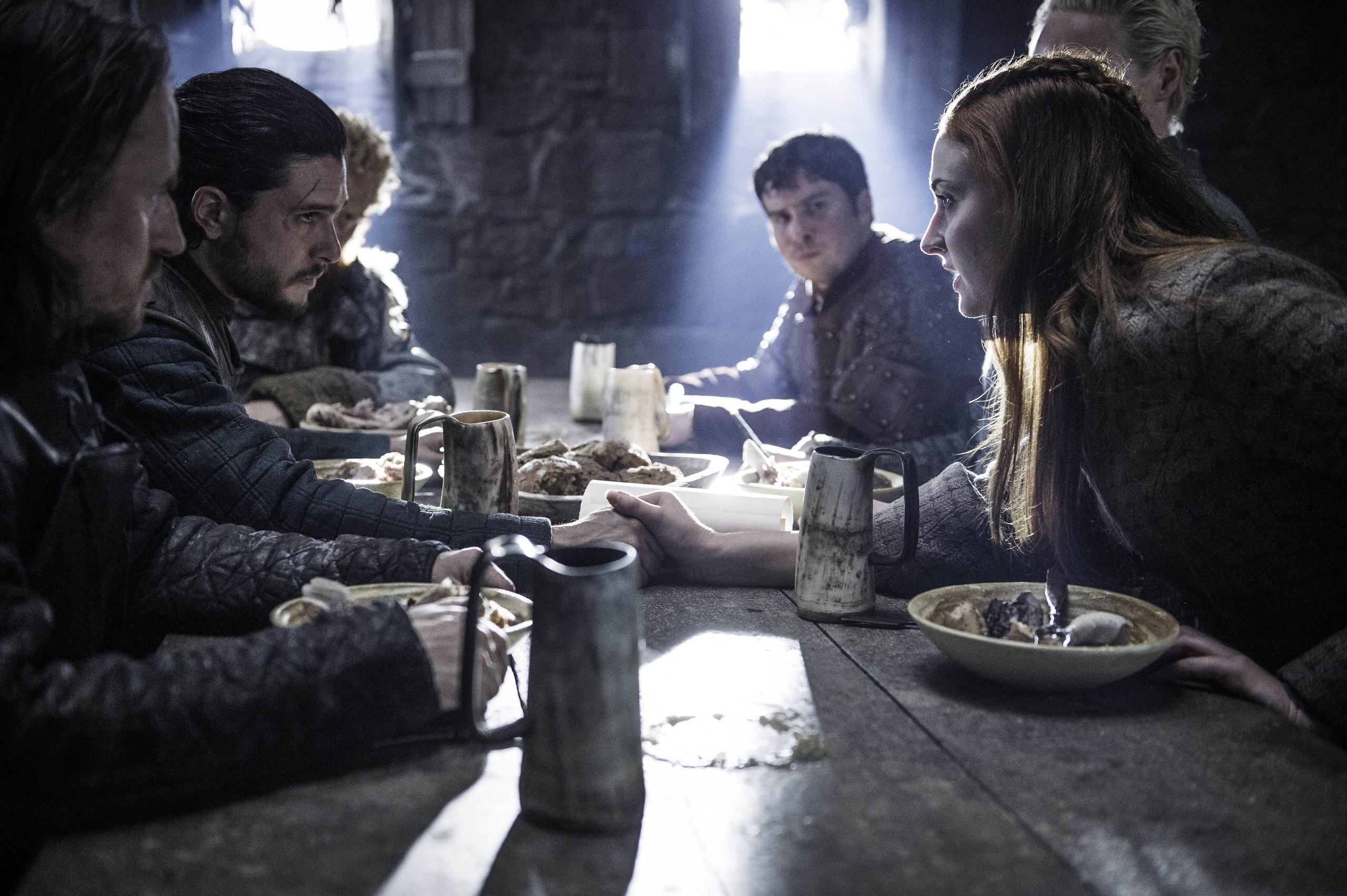 Game Of Thrones Jon Snow Kit Harington Sansa Stark Sophie Turner Podrick Payne Daniel Portman 2560x1704