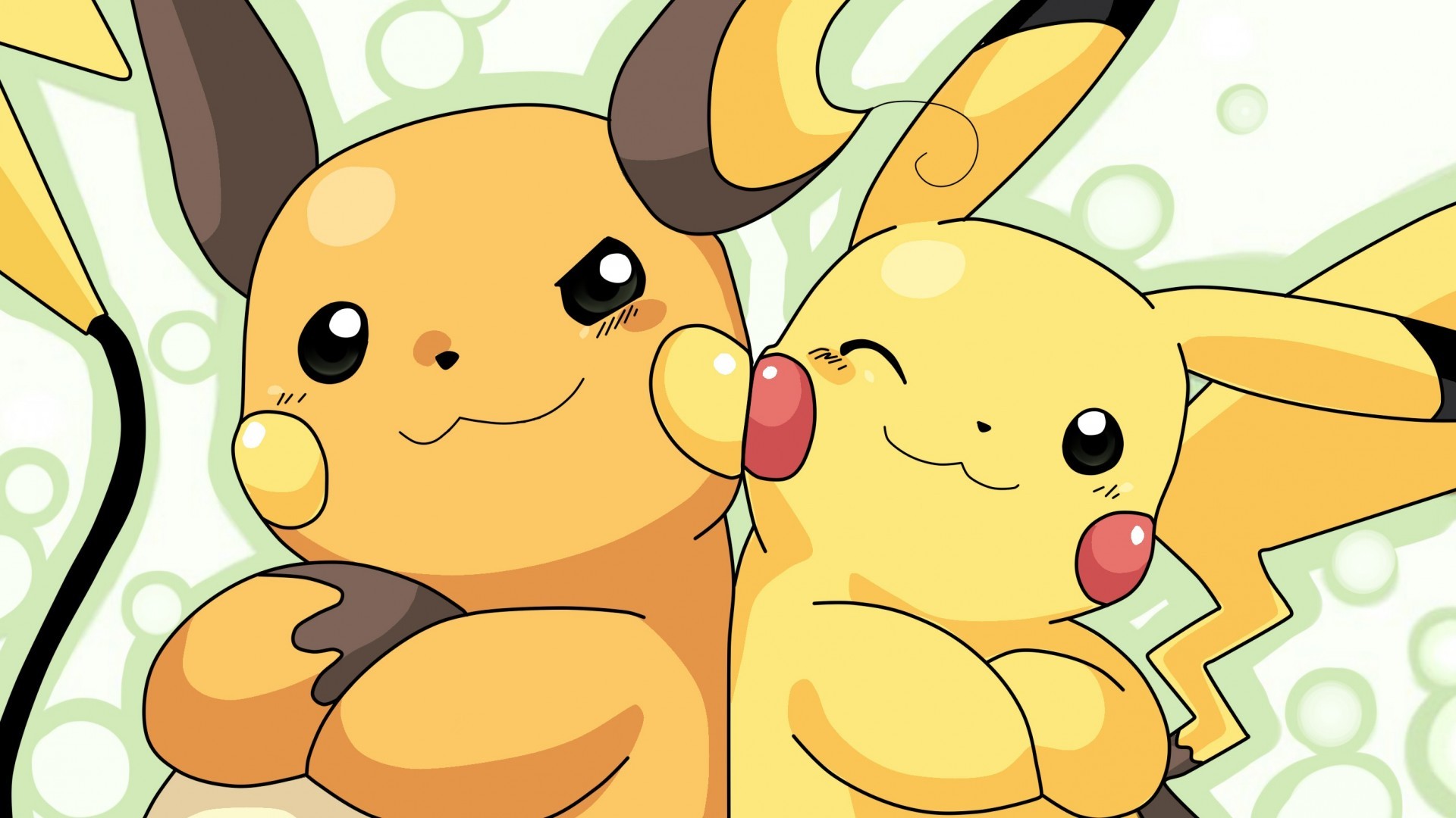 Pokemon Anime Raichu Pikachu Pikachu Raichu Pokemon 1920x1080