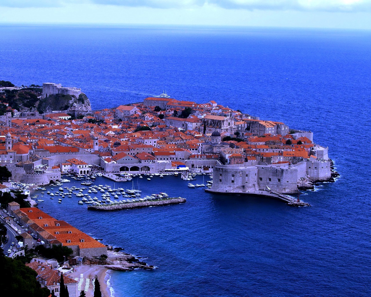 Dubrovnik Croatia Sea Mediterraneo 1280x1024
