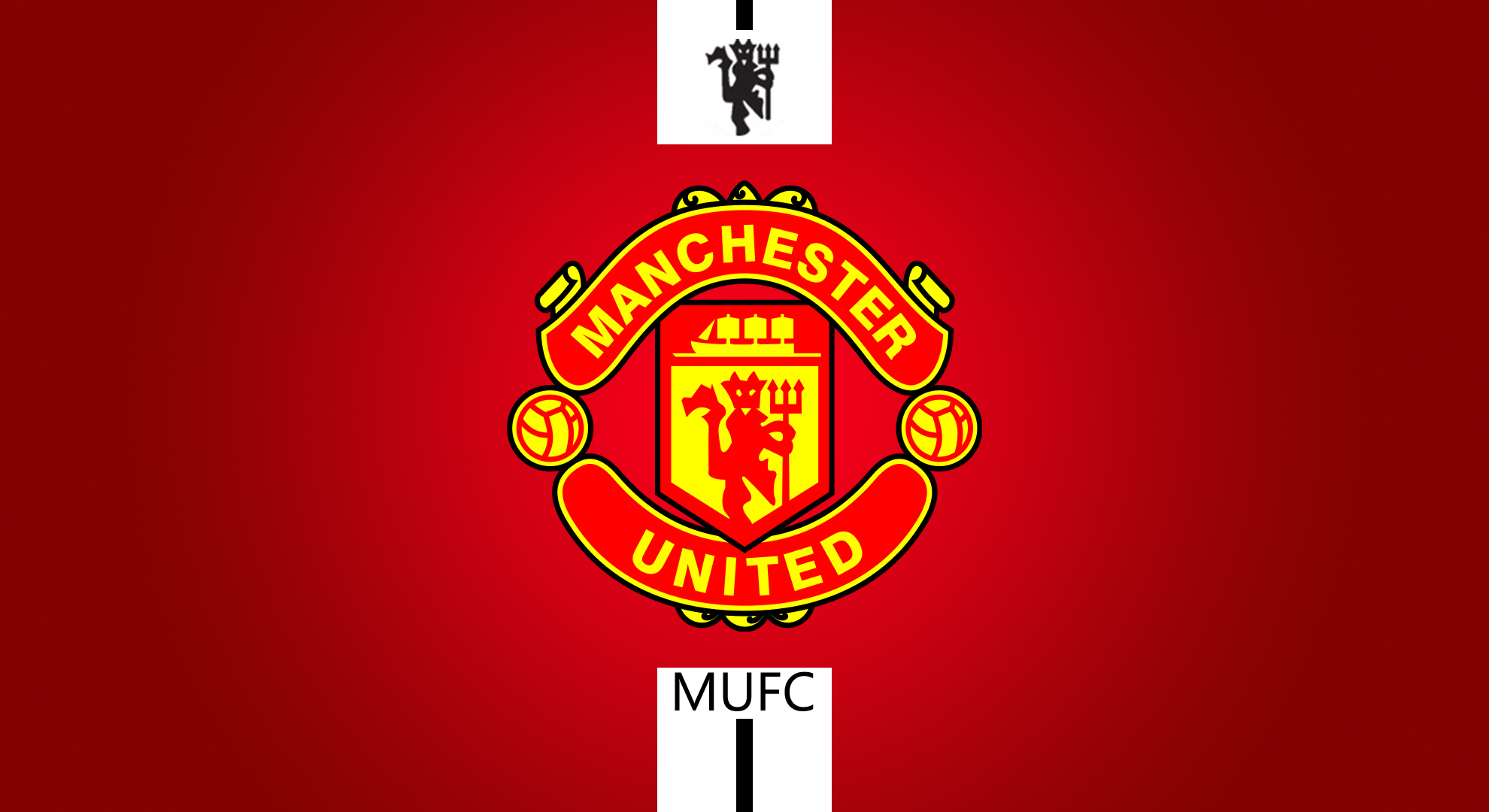 Manchester United Soccer Soccer Clubs Sport Sports Red Devils Logo 1980x1080