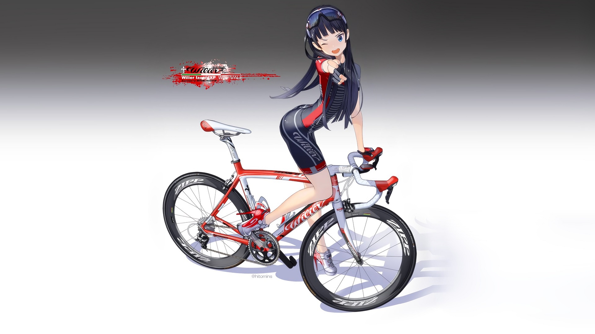Anime Girls Anime Vehicle Bycicle 1920x1080