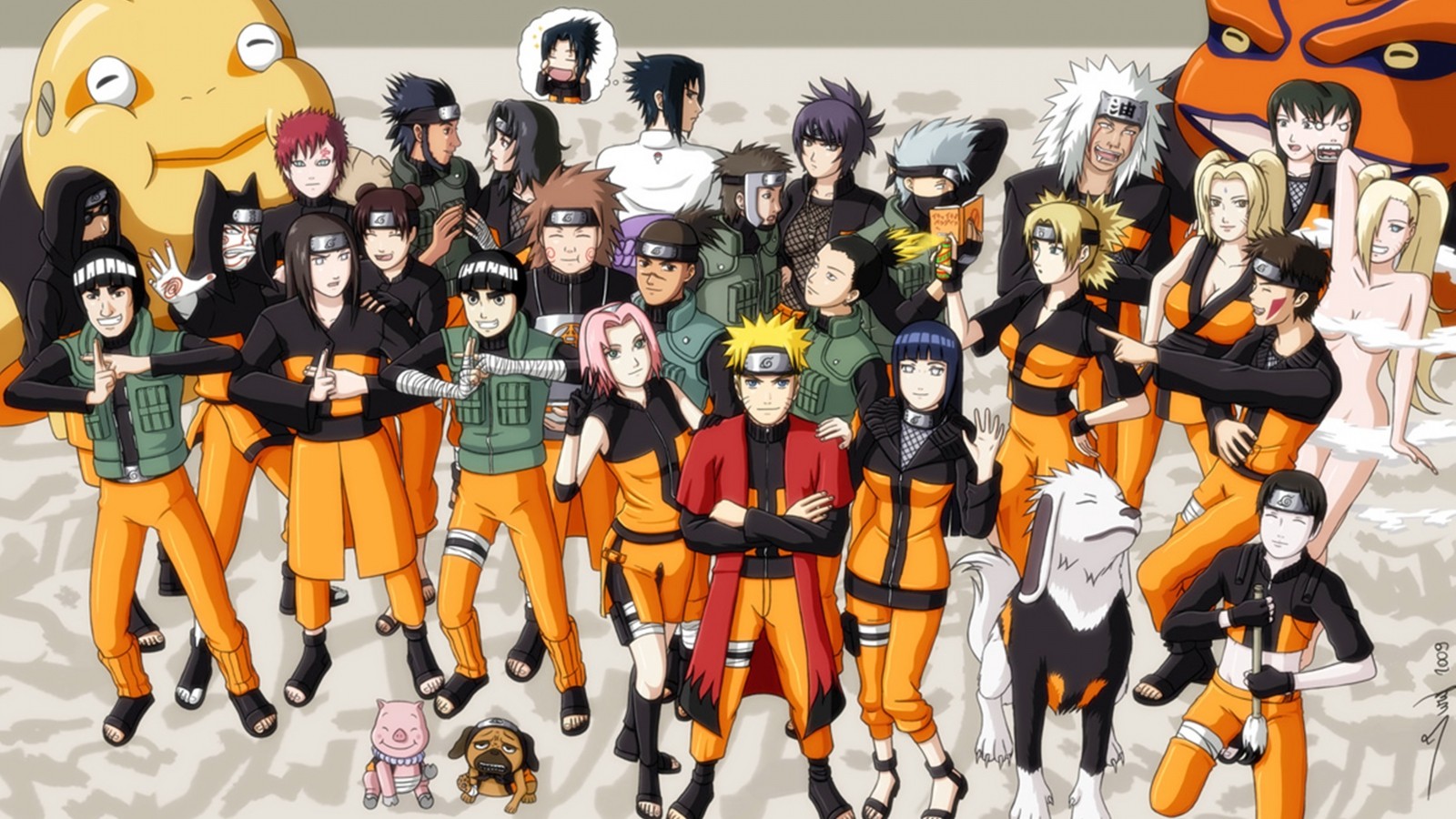 Naruto Shippuuden Anime Gaara Aburame Shino Hyuuga Neji Tenten Uchiha Sasuke Haruno Sakura Hatake Ka 1600x900