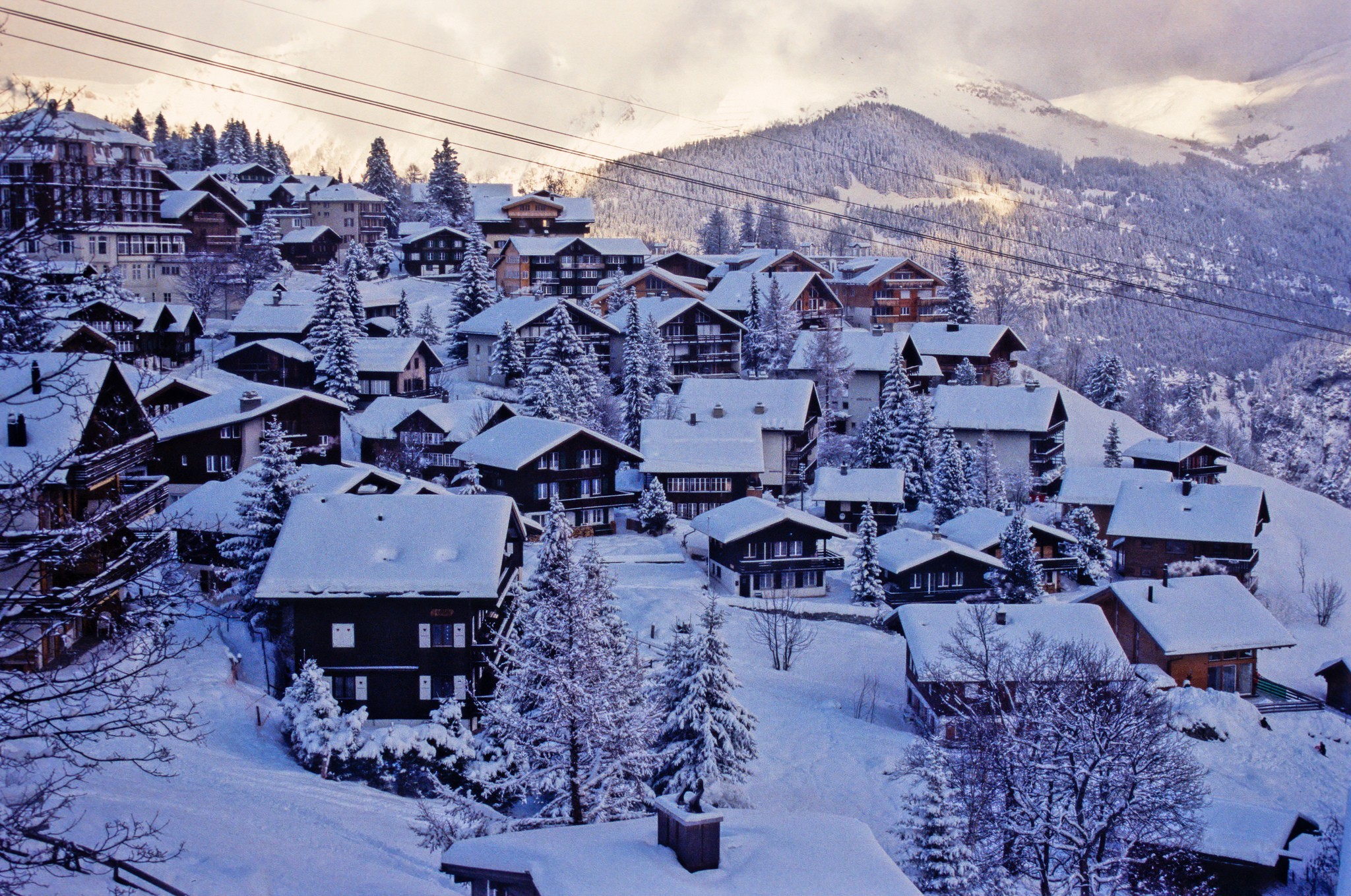 Urban Snow Switzerland Alps Swiss Alps 2048x1359