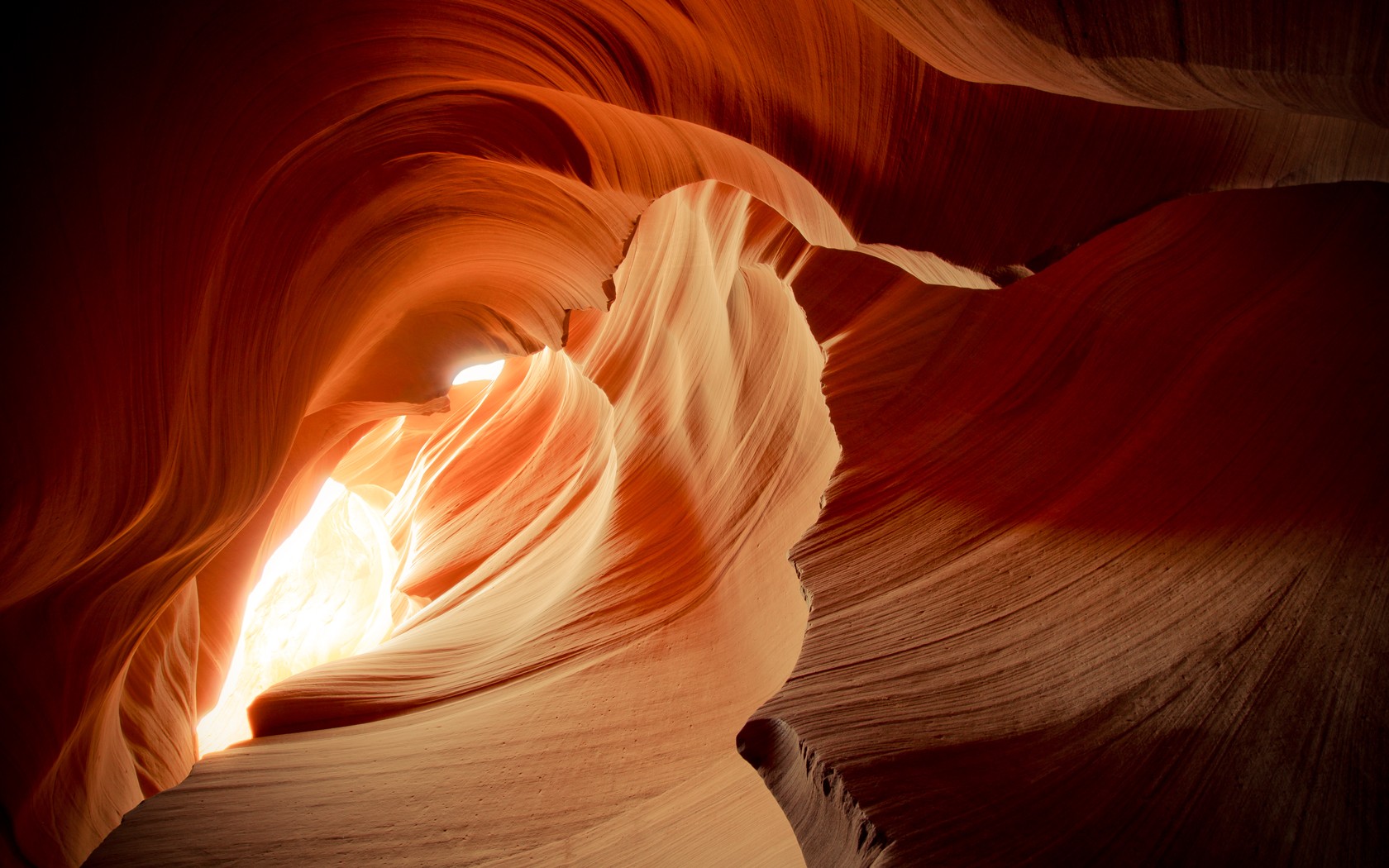 Antelope Canyon Canyon Sunlight Rock Formation Sandstone 1680x1050