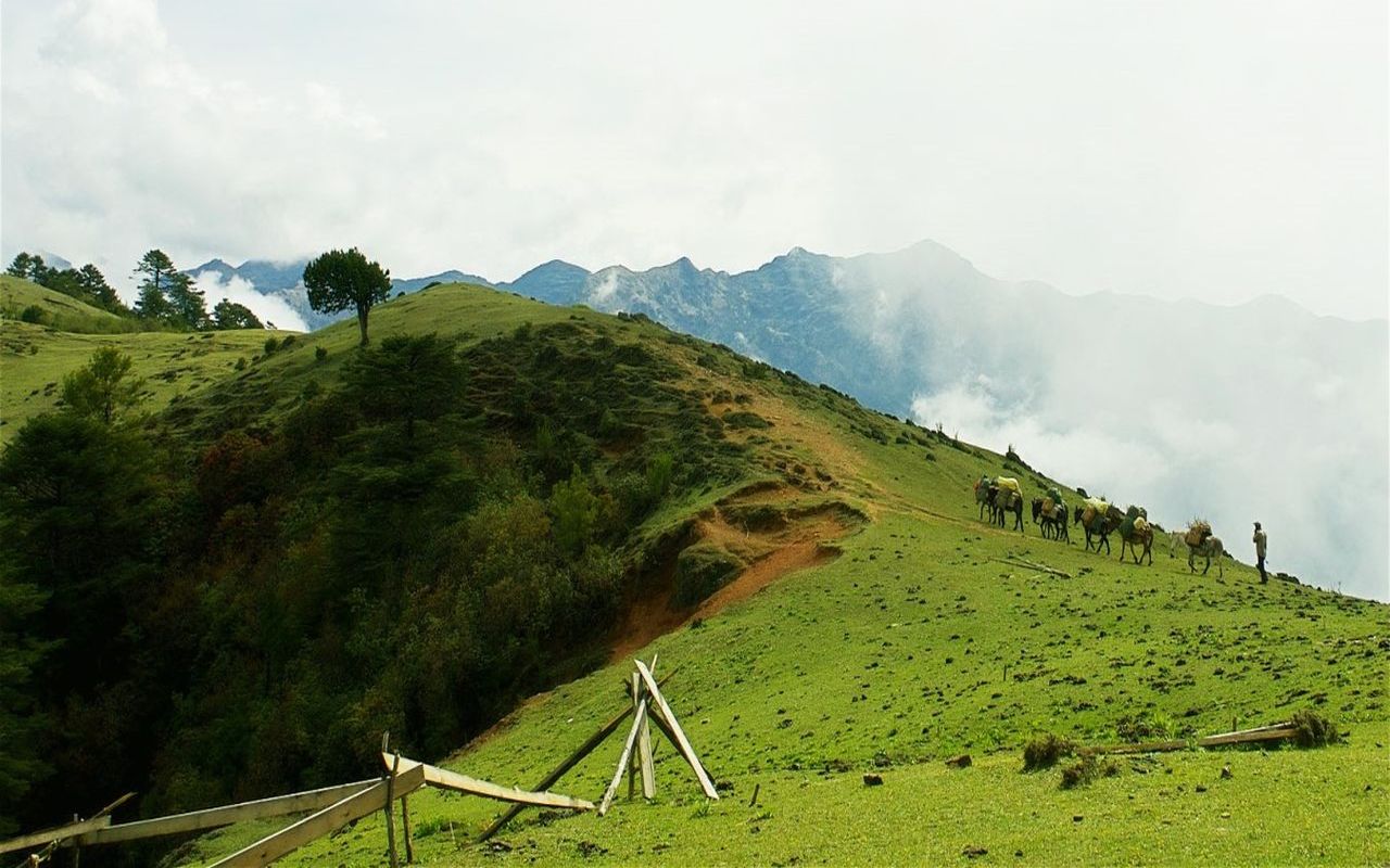 Bhutan Nature Landscape Mountains 1280x800