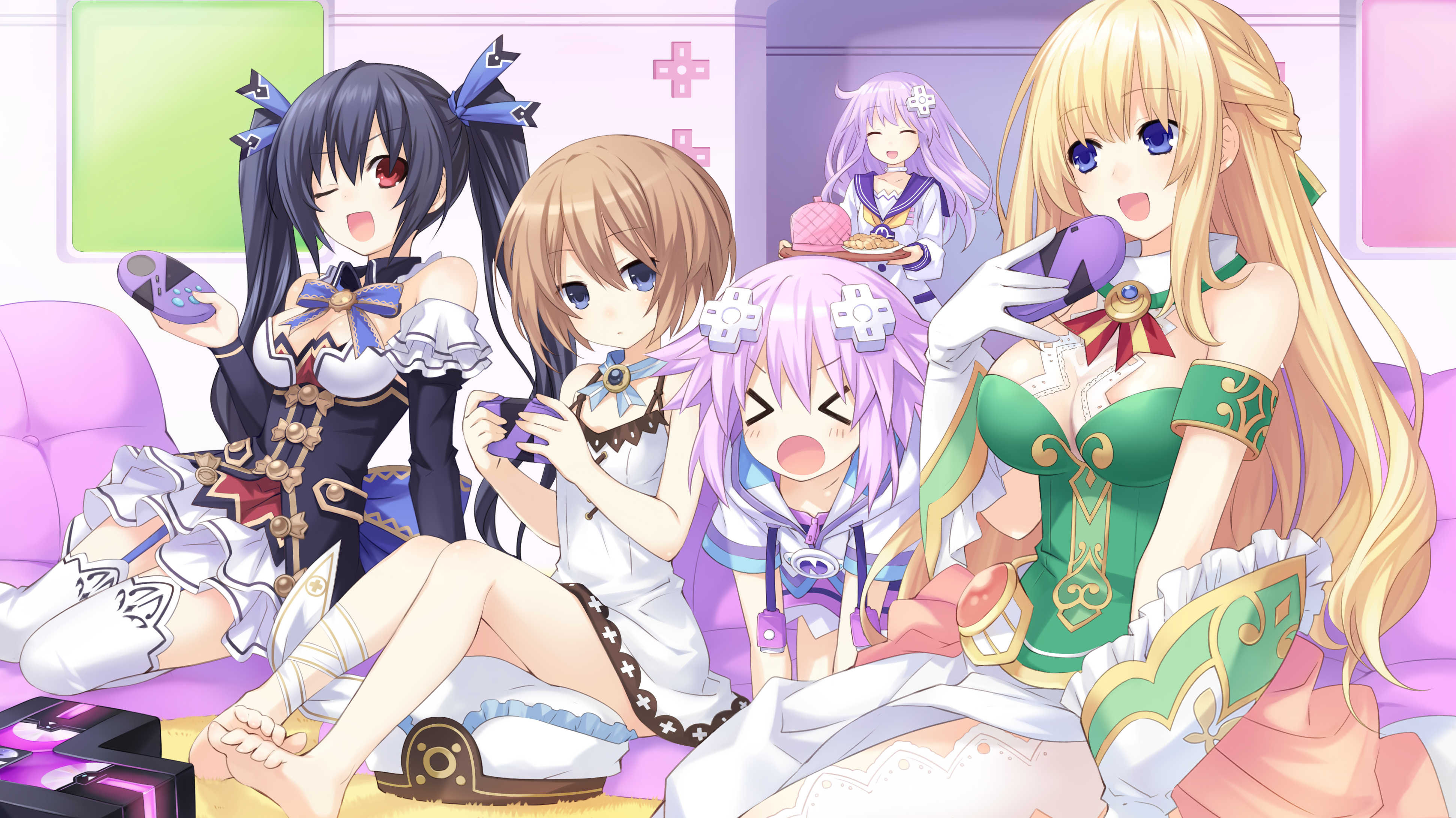 Hyperdimension Neptunia Neptune Hyperdimension Neptunia Plutia Hyperdimension Neptunia Vert Hyperdim 3882x2183