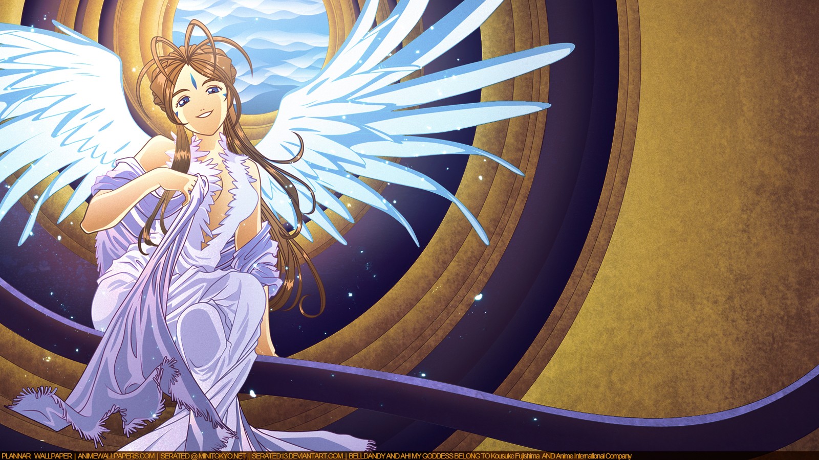 Ah My Goddess Anime Girls Belldandy 1600x900