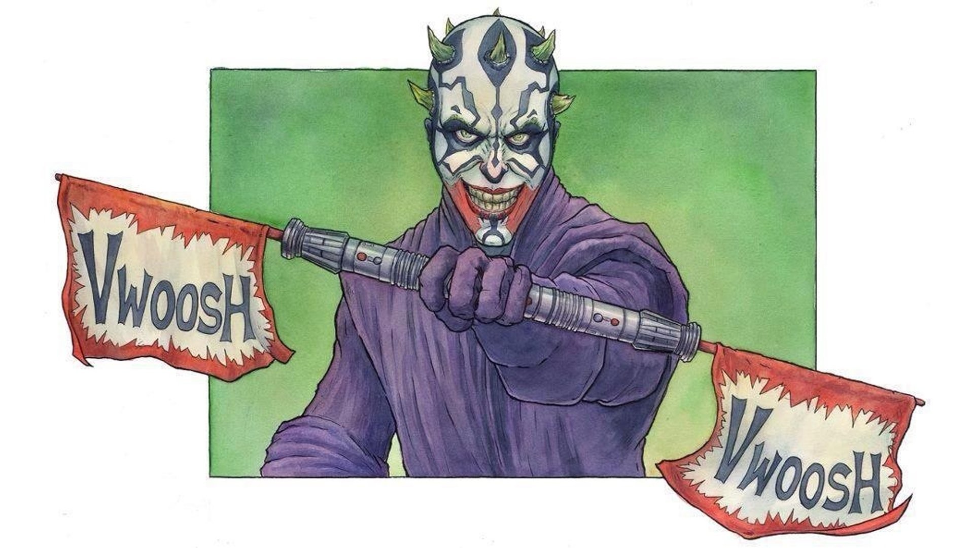 Darth Maul Star Wars Joker Star Wars Humor 1920x1080