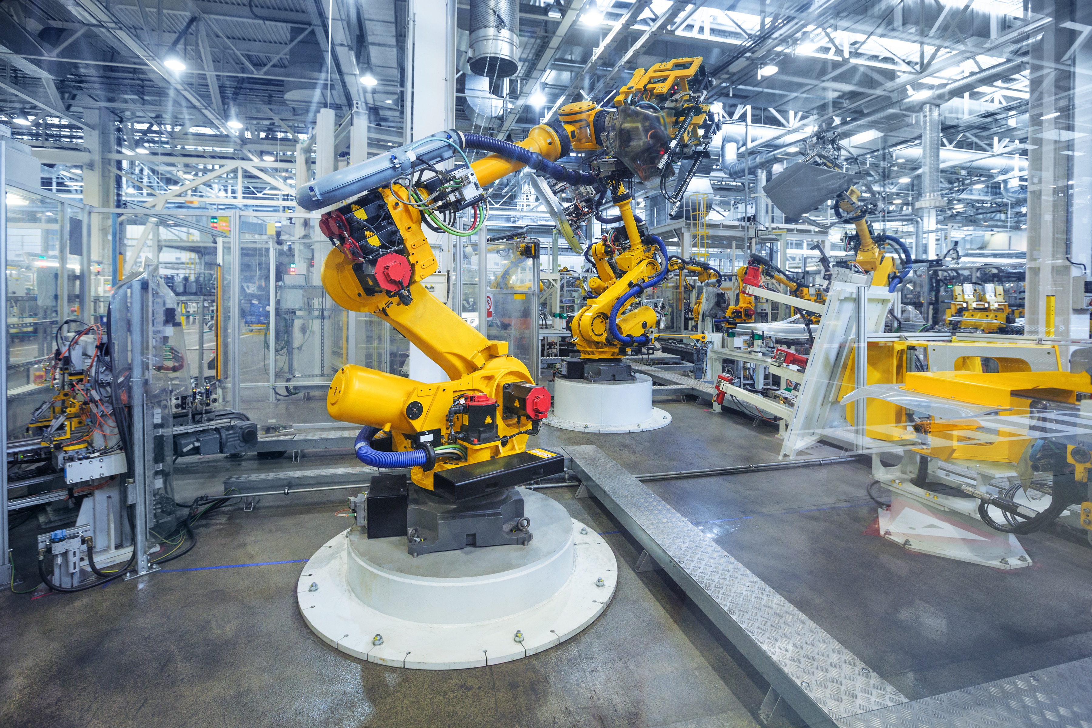Robot Machine Engineering Factory Industrial 3600x2400