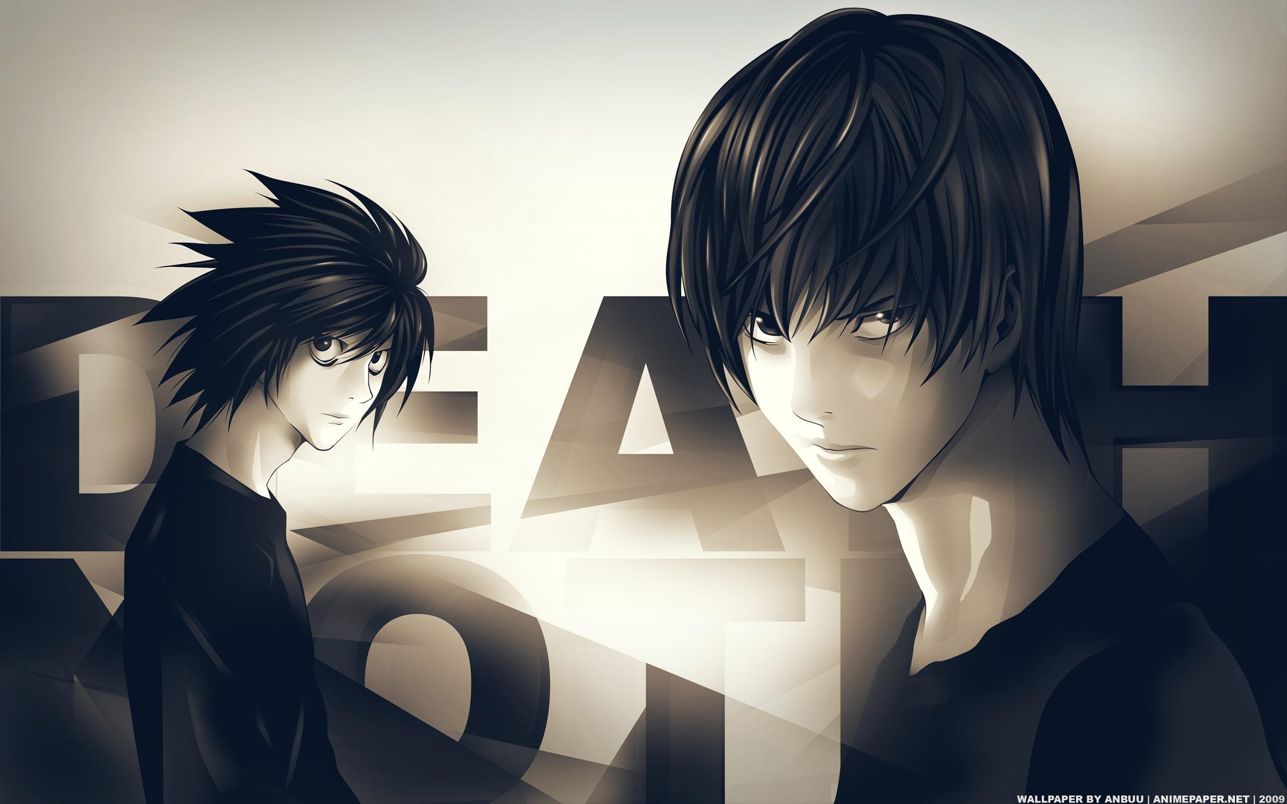 Death Note L Death Note Light Yagami 2560x1600