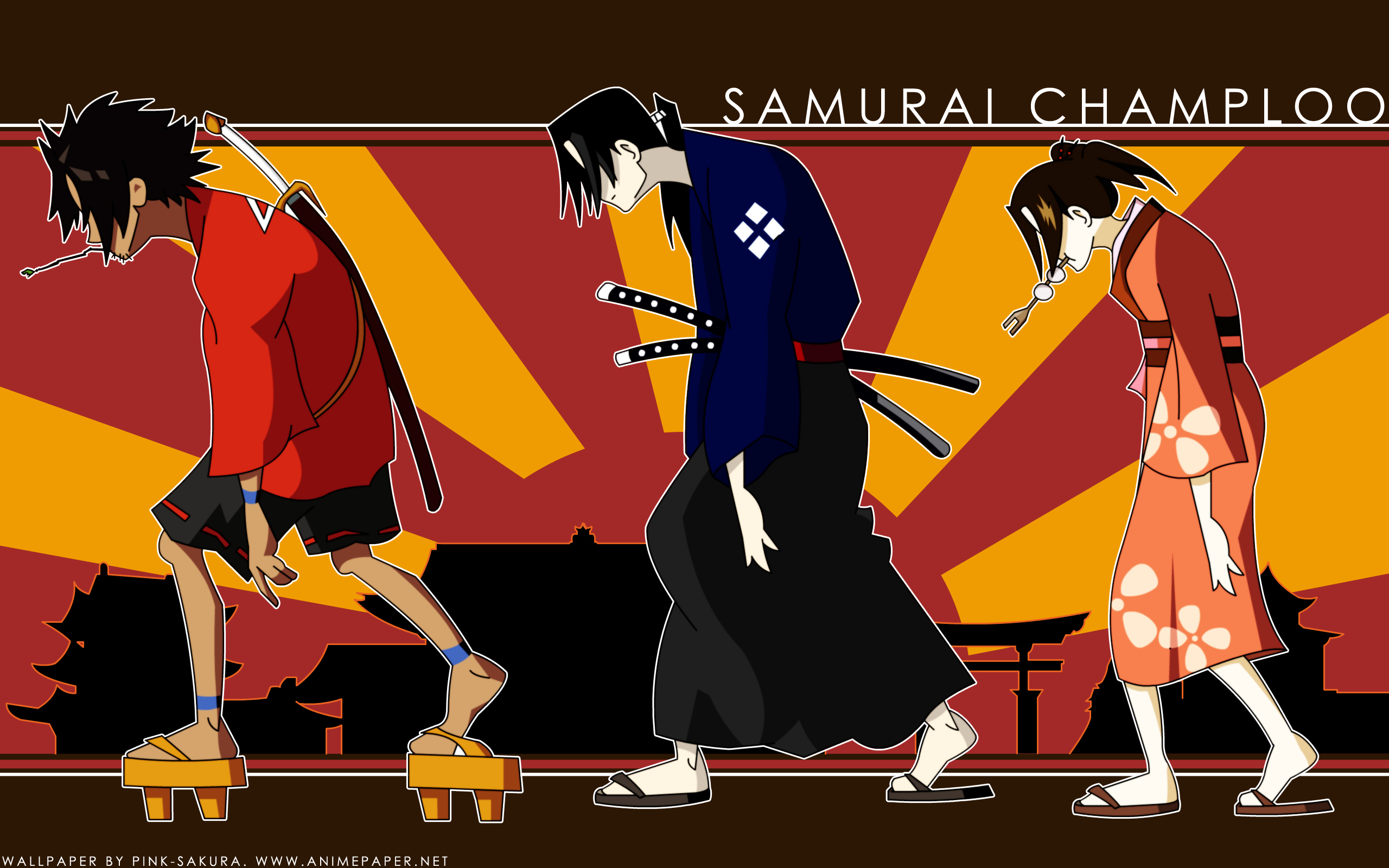 Samurai Champloo Fuu Jin Samurai Champloo Mugen Watermarked 2560x1600