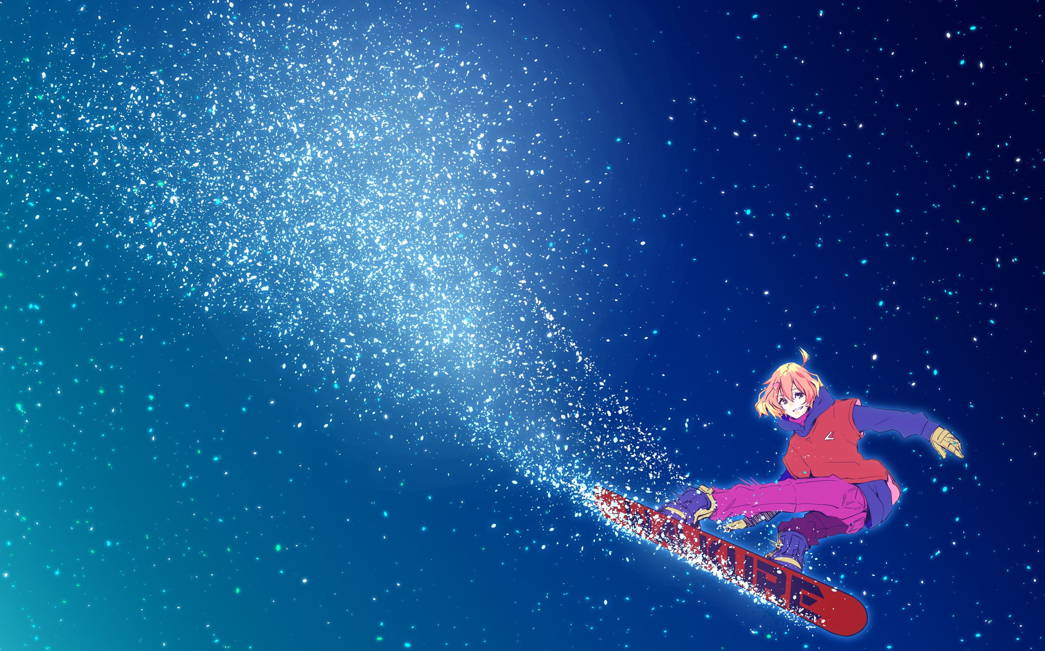 Anime Anime Girls Snowboarding Macross Delta Freyja Wion Space Macross 2048x1276