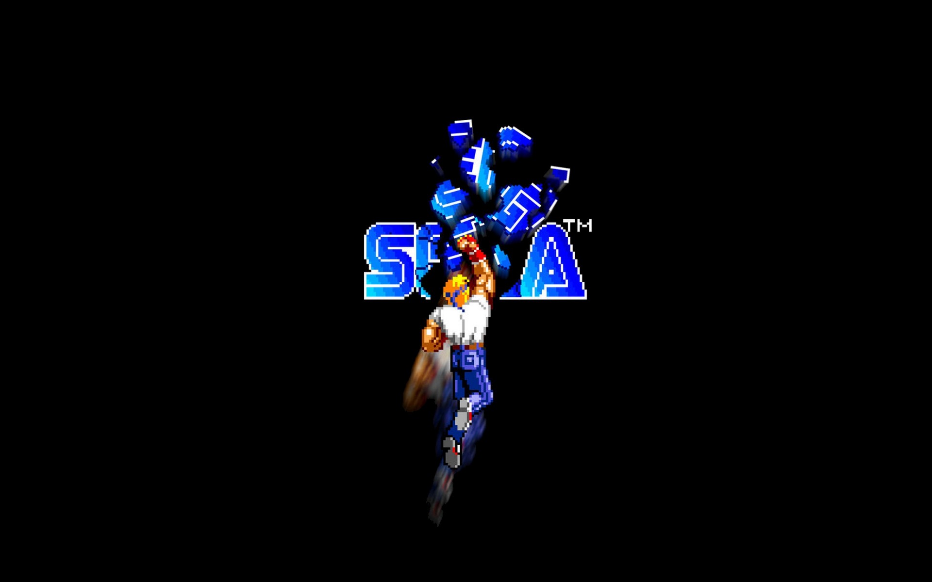 Sega Streets Of Rage Simple Background 16 Bit Axel Stone 1920x1200