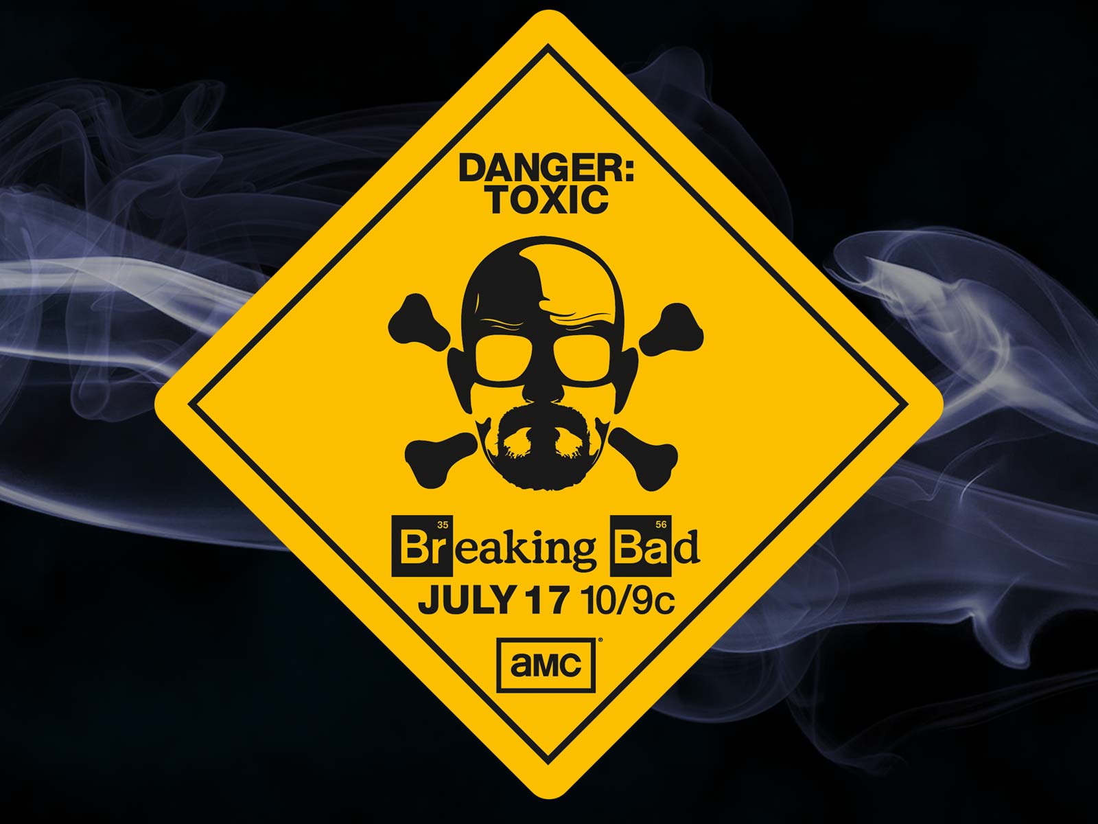 Danger Toxic Breaking Bad Yellow 1600x1200