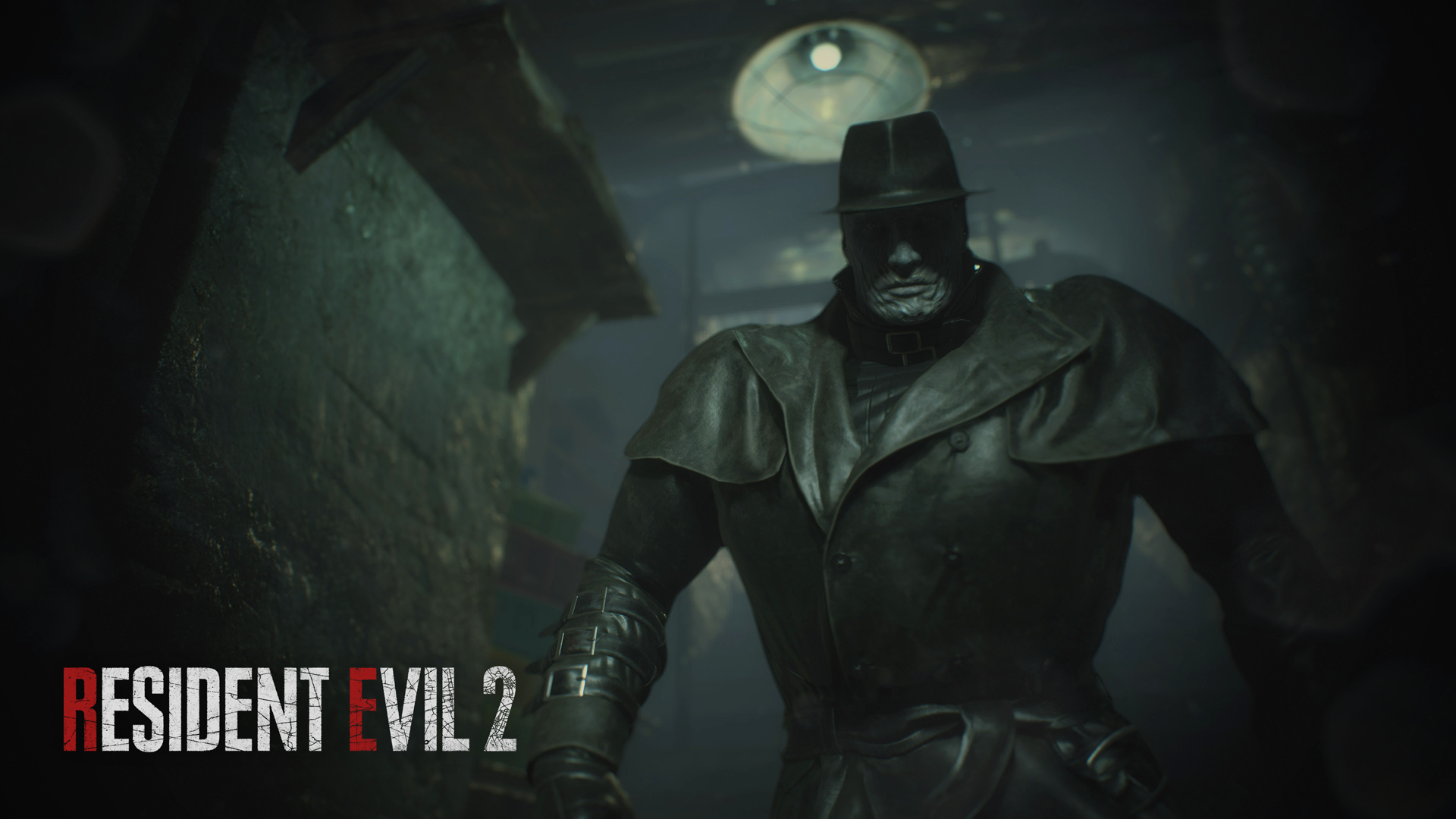 Resident Evil 2 Video Games Game Art Tyrant Zombies 1920x1080