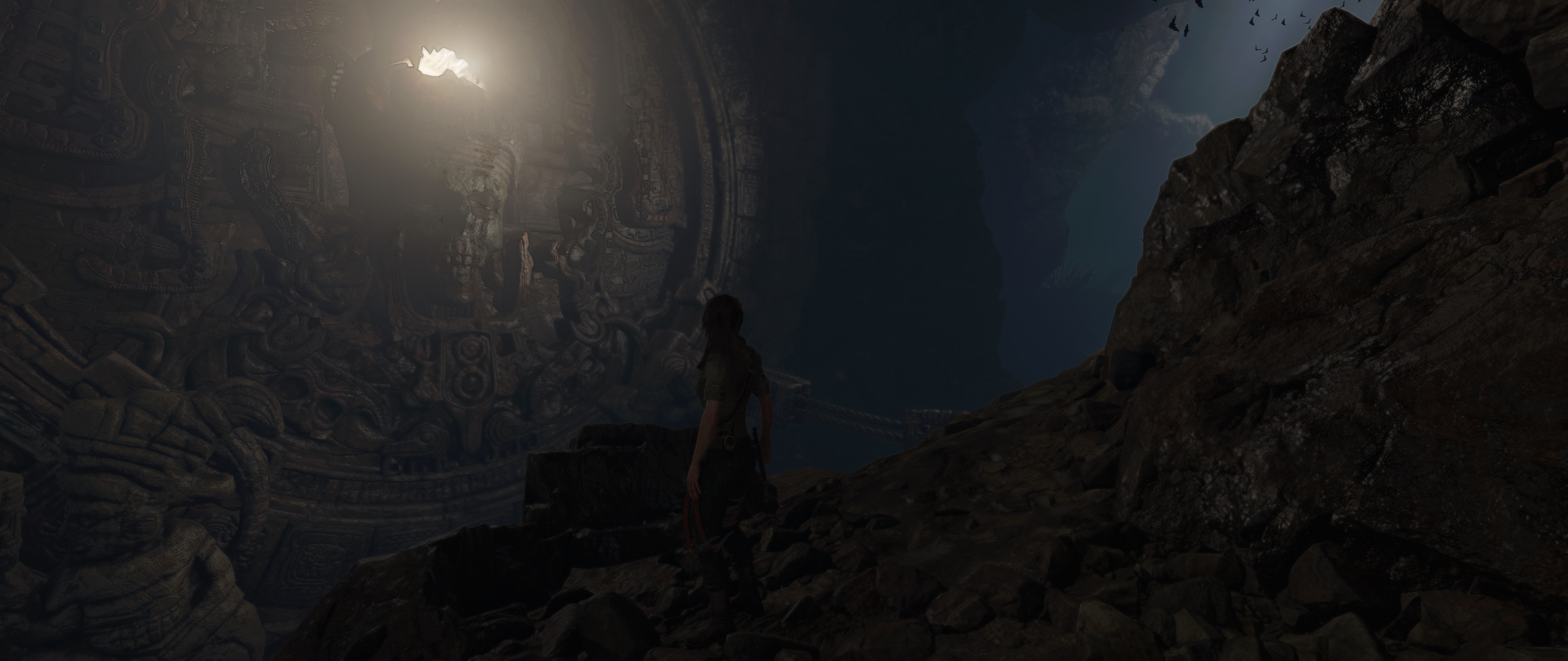 Shadow Of The Tomb Raider Lara Croft Video Game Girls Tomb 8192x3456