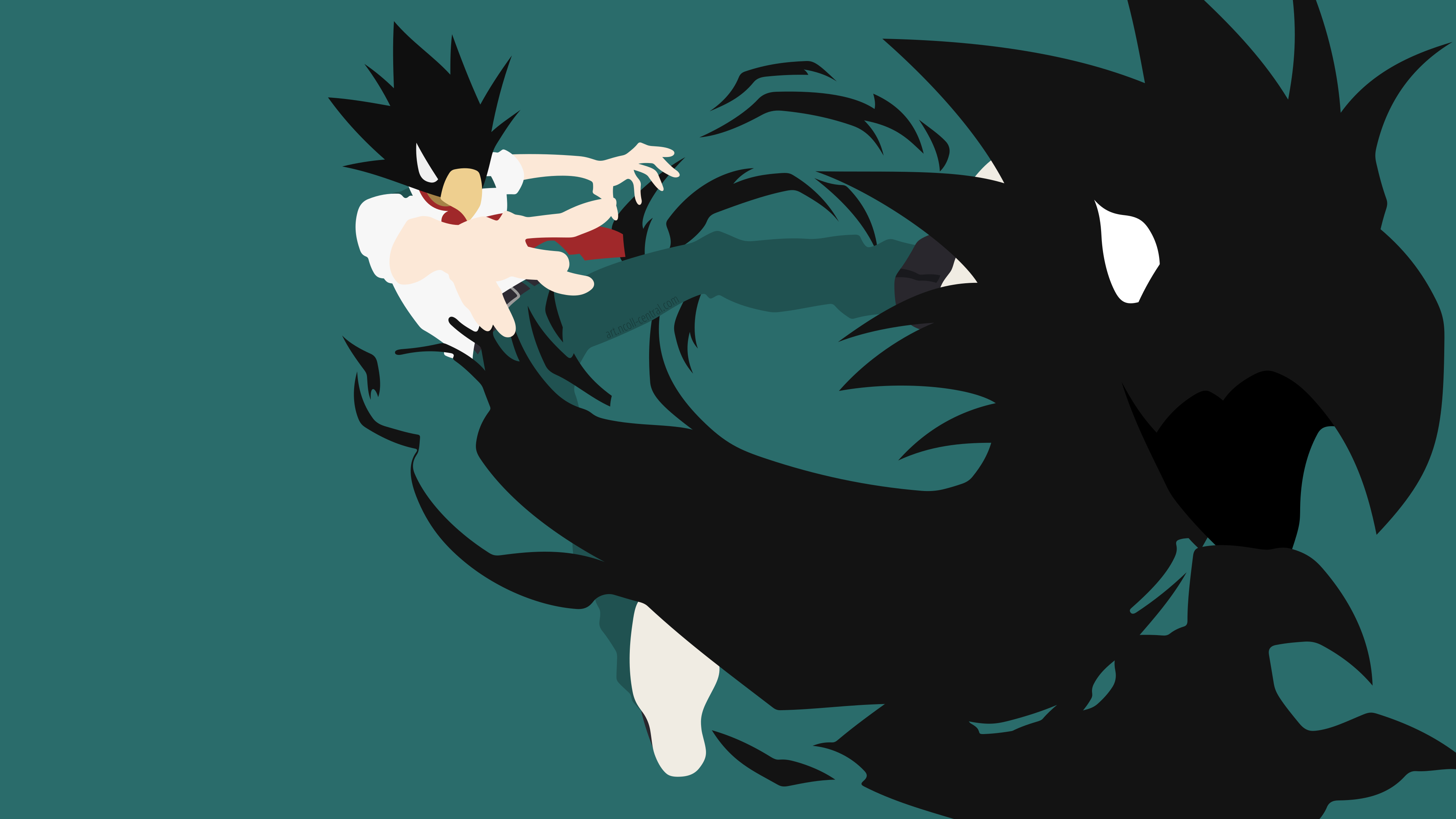 Boku No Hero Academia Tokoyami Fumikage Minimalism Simple Background Anime Boys 3840x2160