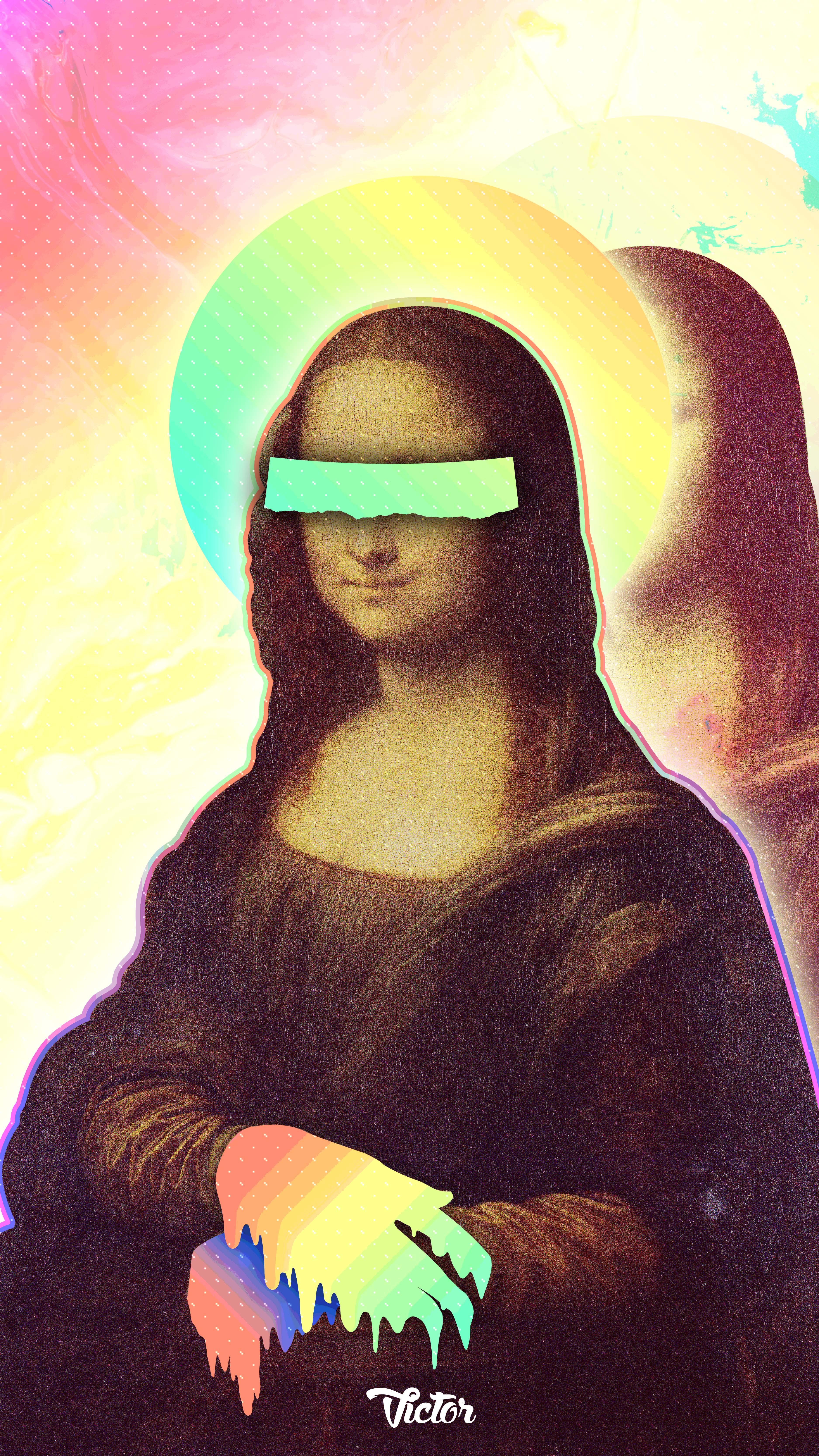 00111 Artist Edit People Emotions Sculpture Colorful Mona Lisa 3750x6670