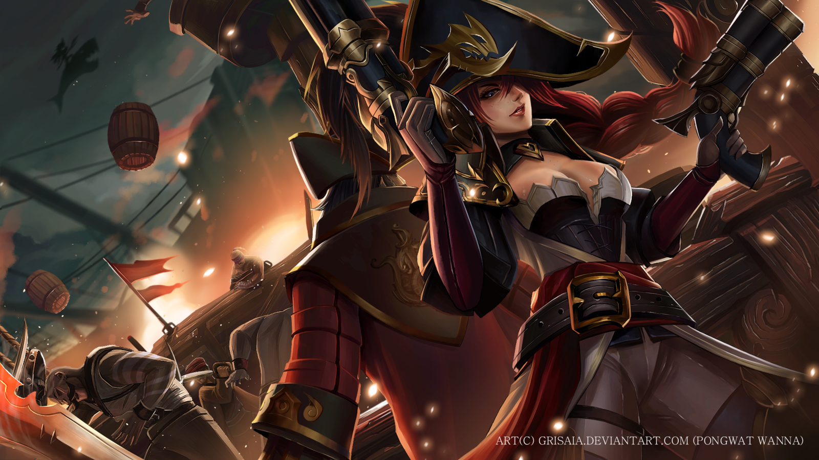 League Of Legends Bilgewater Pirates Miss Fortune League Of Legends 1600x900