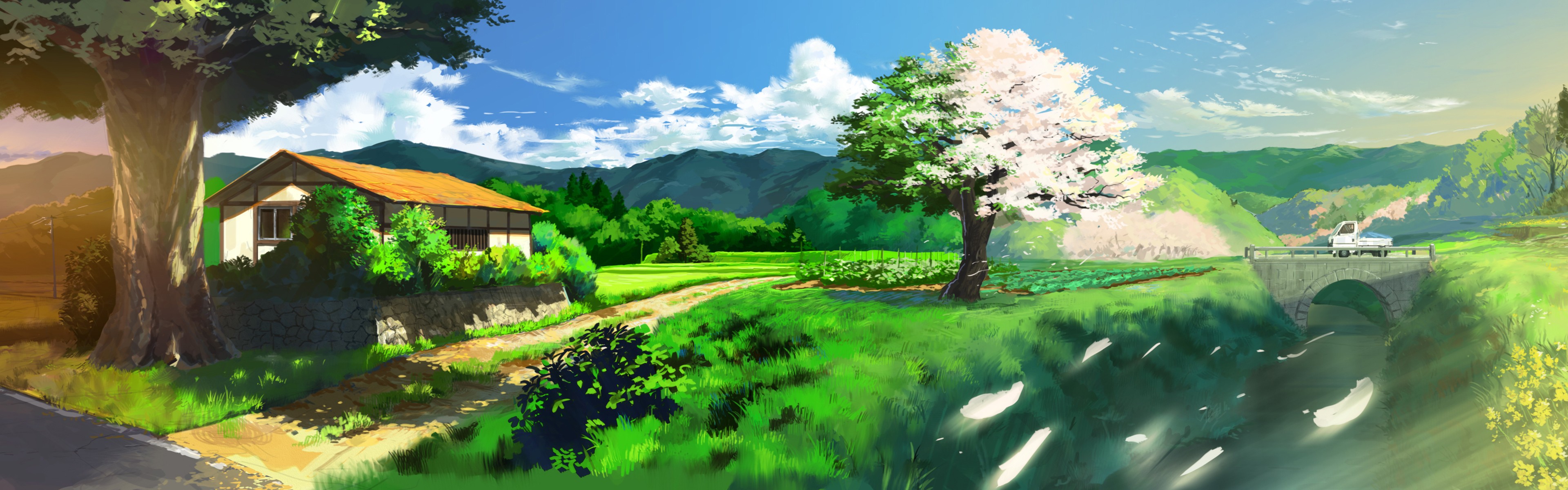HD wallpaper: Anime, Original, Countryside, Path | Wallpaper Flare