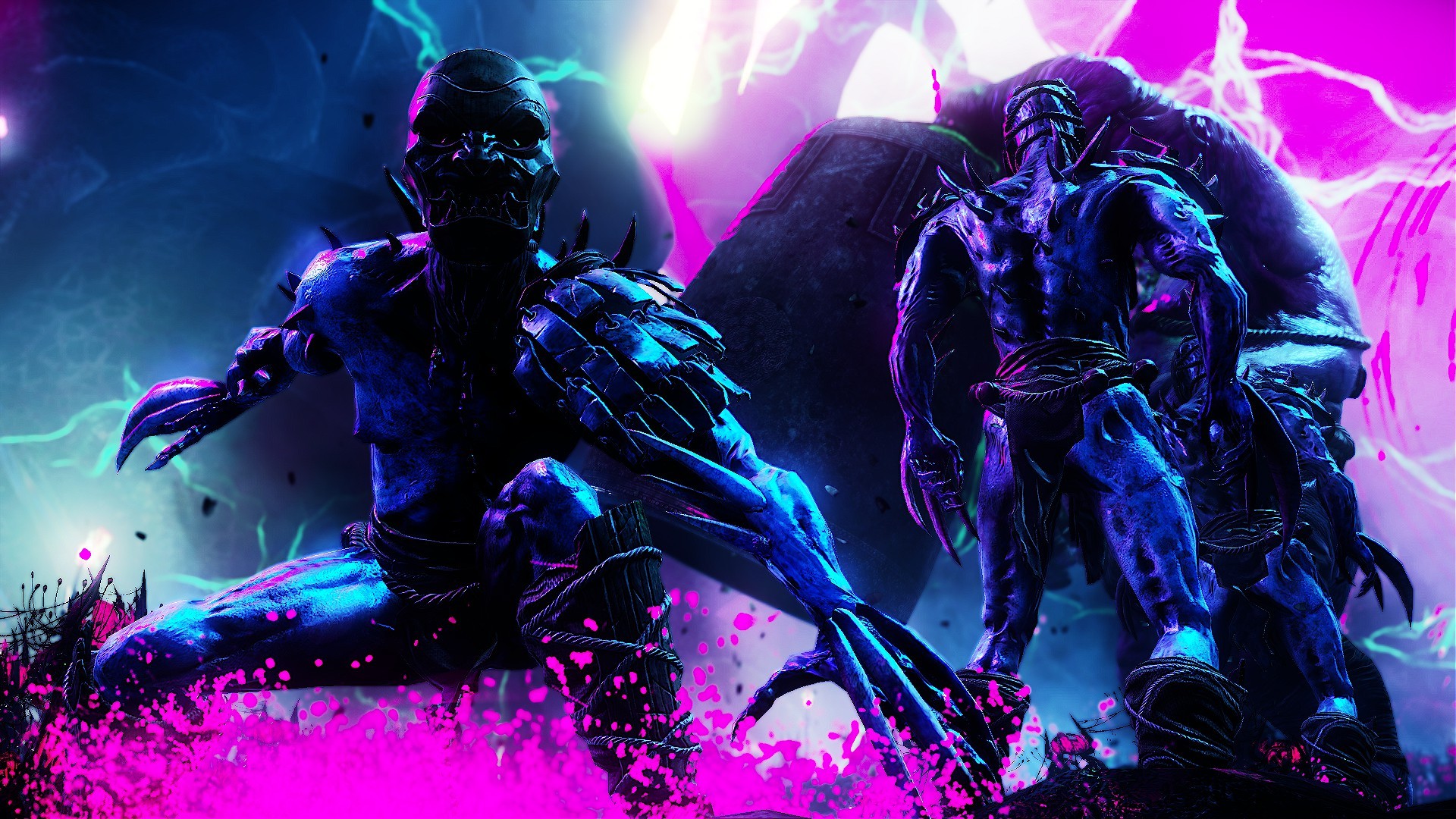 Shadow Warrior 2 Shadow Warrior 2 Pink Neon Blue Enemy 1920x1080