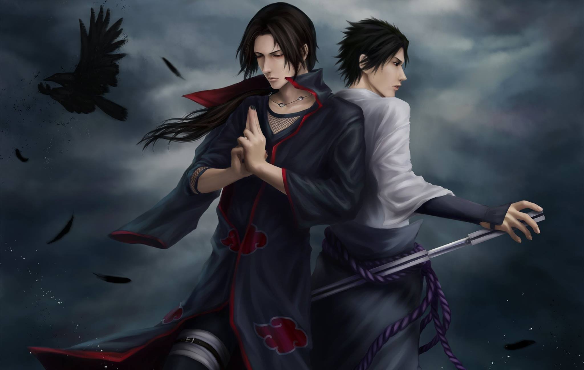 Naruto Shippuuden Akatsuki Raven Brothers 2048x1297