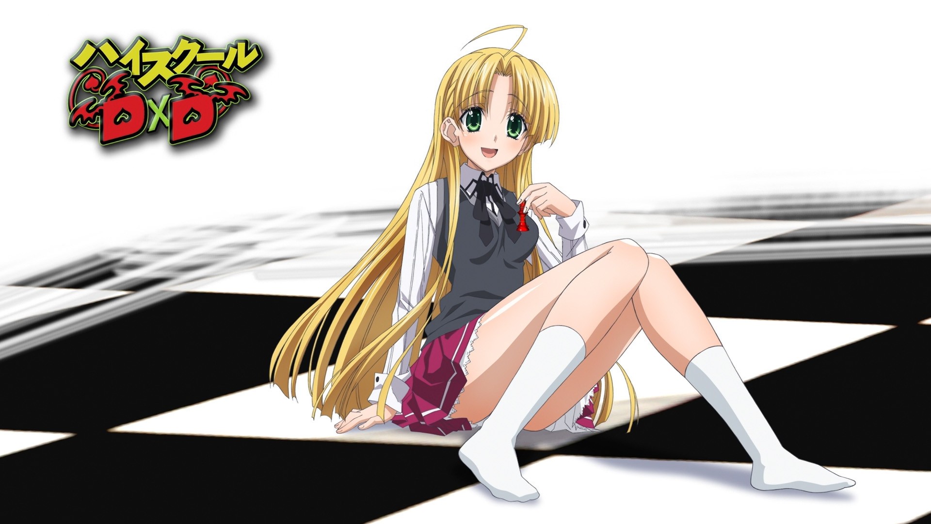 Highschool DxD Argento Asia Anime Girls Blonde Long Hair Green Eyes 1920x1080