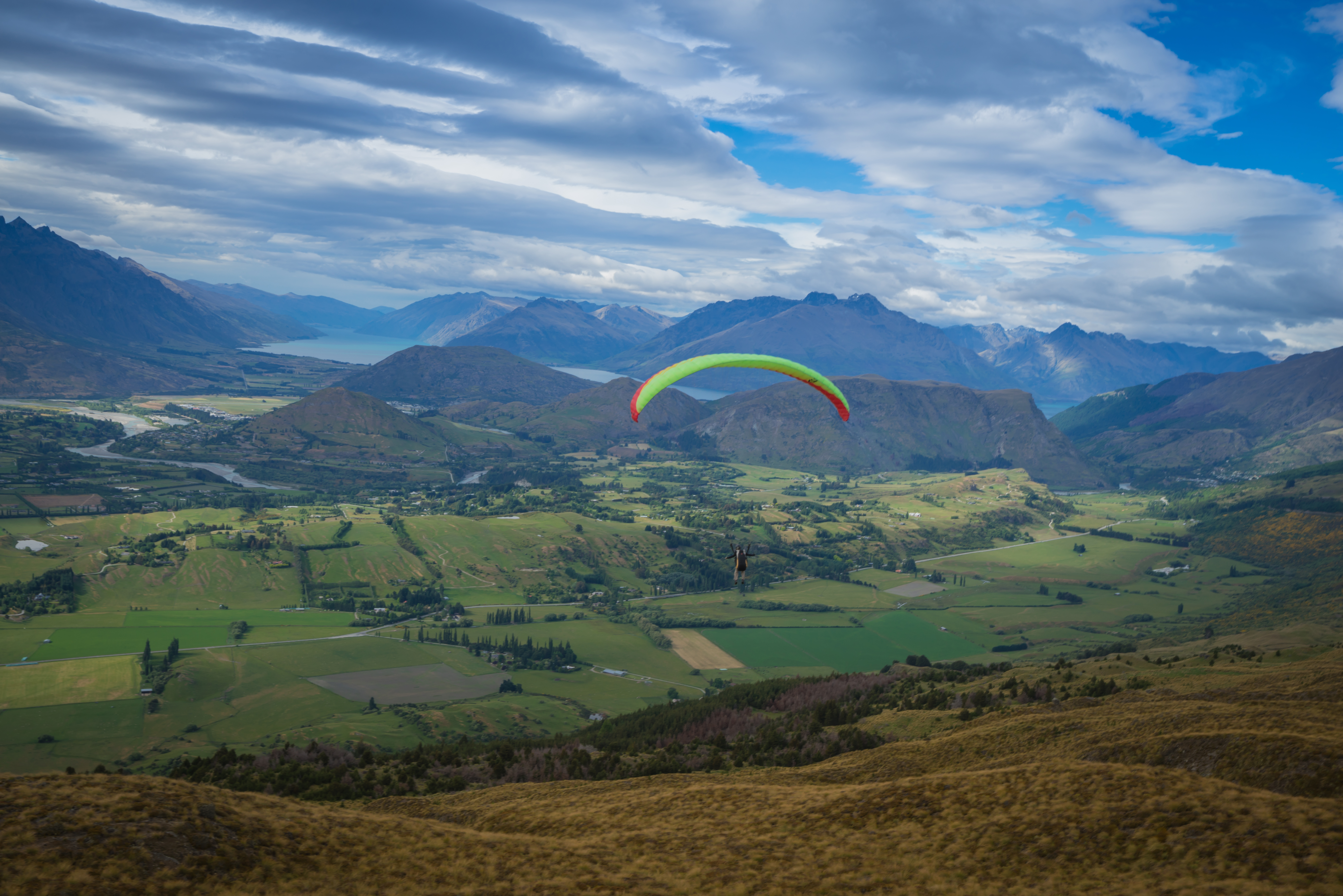 Landscape Queenstown New Zealand New Zealand Paragliding 7360x4912