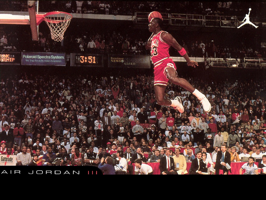 Men Sports Basketball Michael Jordan Chicago Bulls Jumping Legend Air Jordan NBA Hoop Red 1024x768