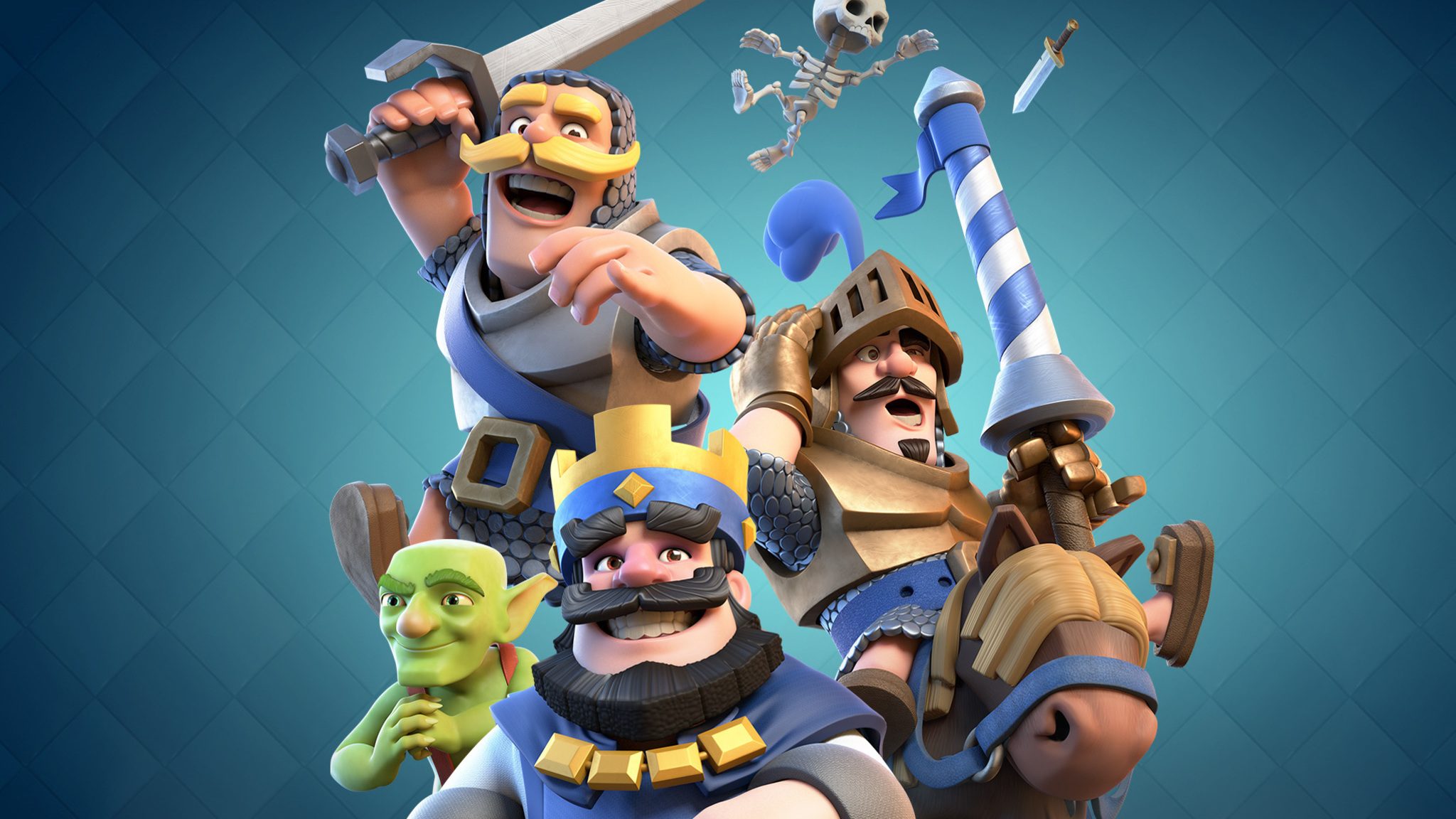 Clash Royale Prince Knight Skeleton Supercell 2048x1152