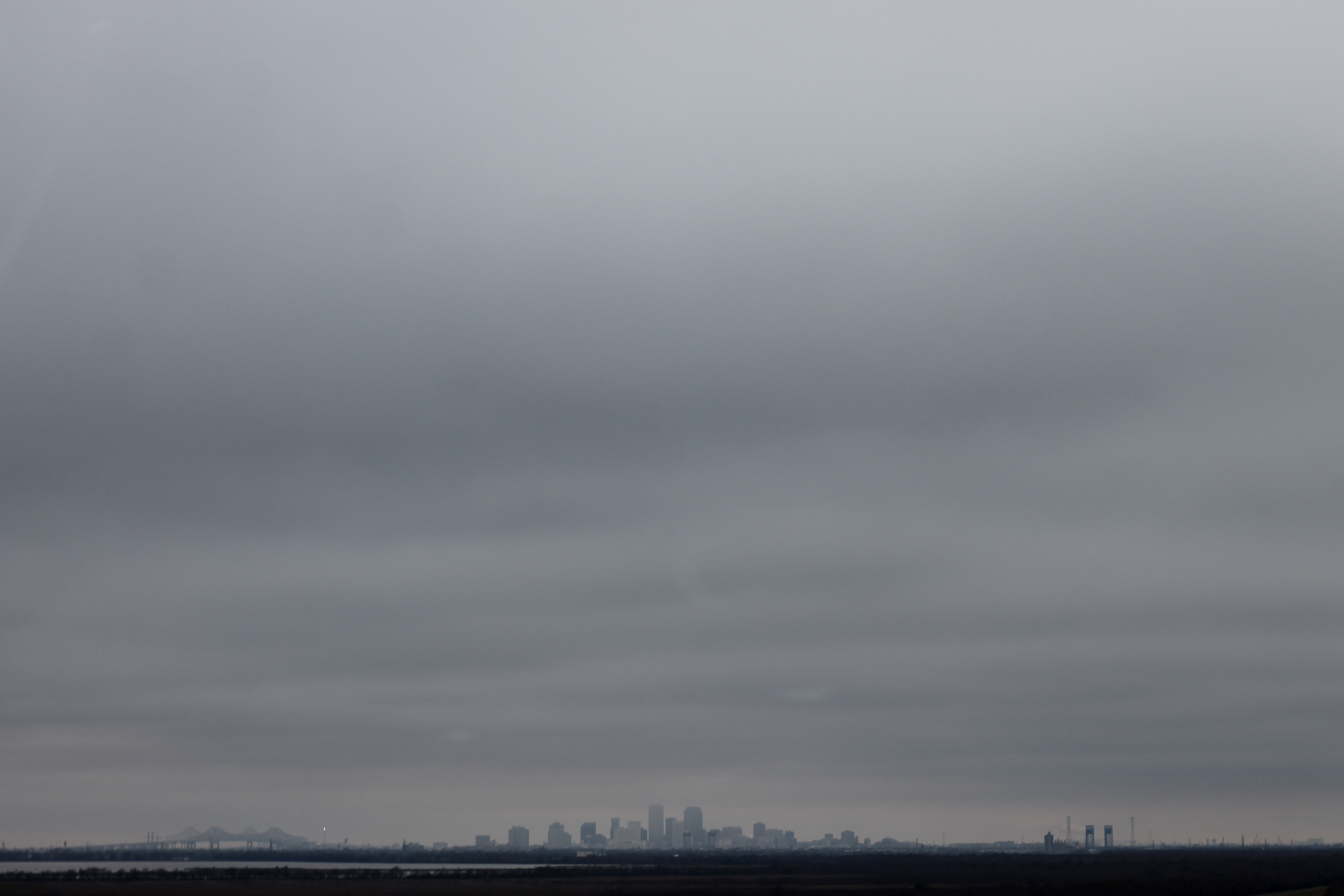City City Gray New Orleans Cityscape Mist Overcast 4158x2772