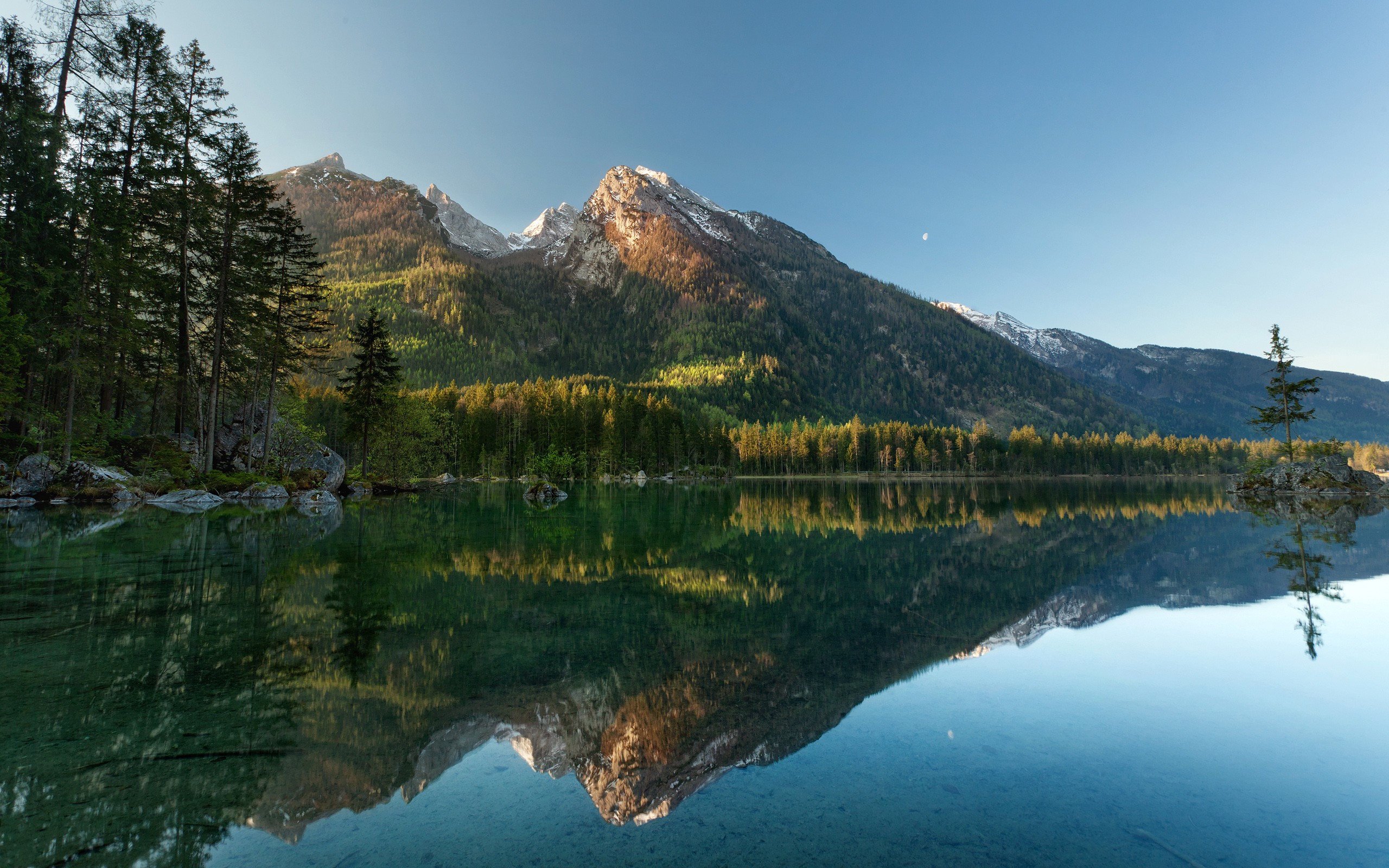 Nature Landscape Mountains Reflection Water Austria Hintersee 2560x1600