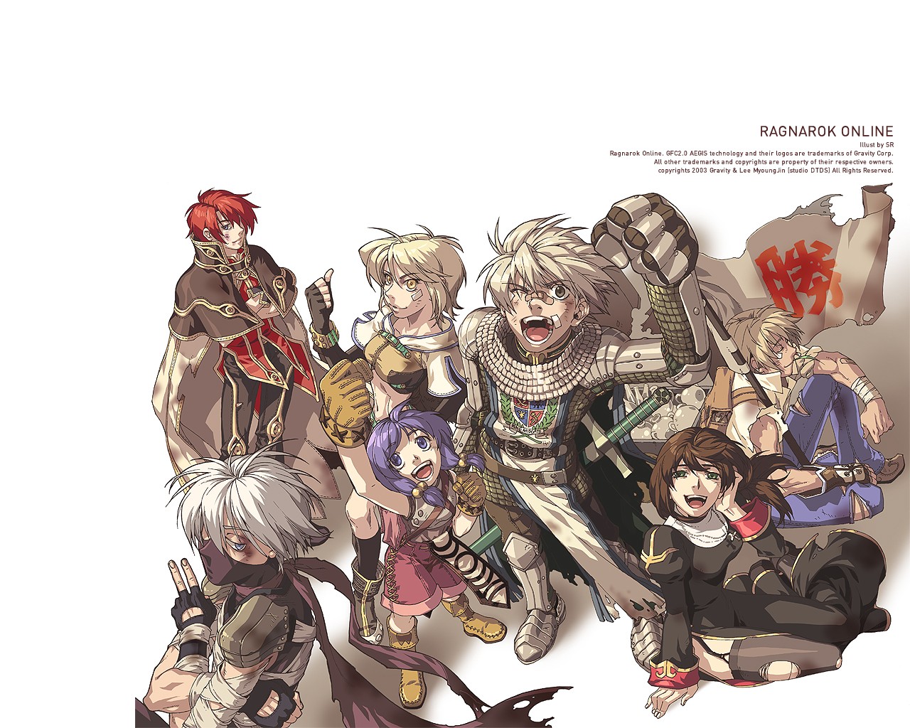 Ragnarok Online Warpportal Anime Boys Anime Girls PC Gaming 2003 Year 1280x1024