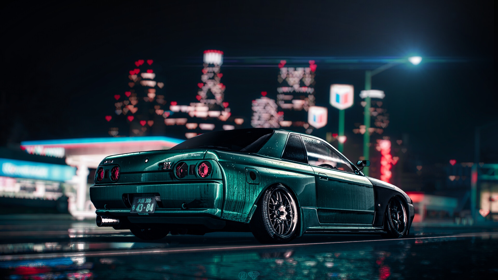 Car Vehicle Artwork Nissan Nissan Skyline GT R R 32 1920x1080