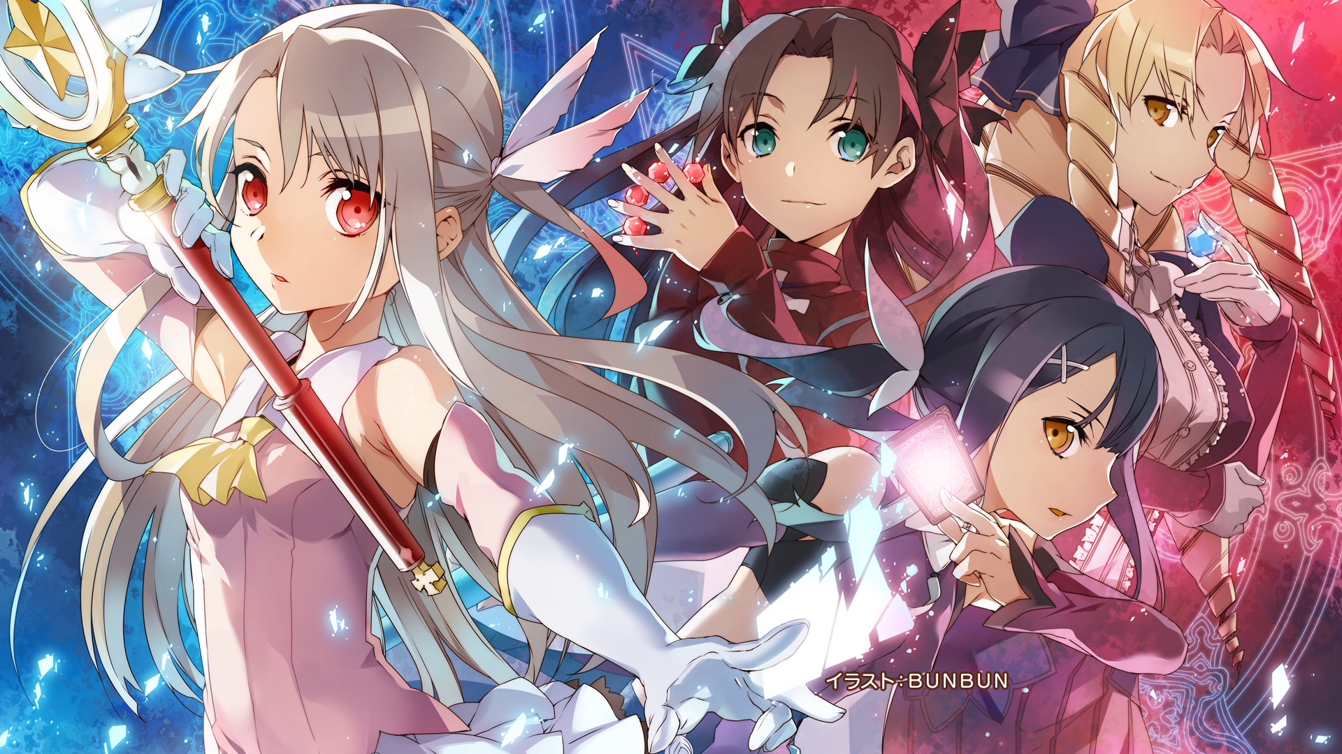 Fate Series Fate Kaleid Liner Prisma Illya Anime Girls Illyasviel Von Einzbern Miyu Edelfelt Chloe V 1920x1080