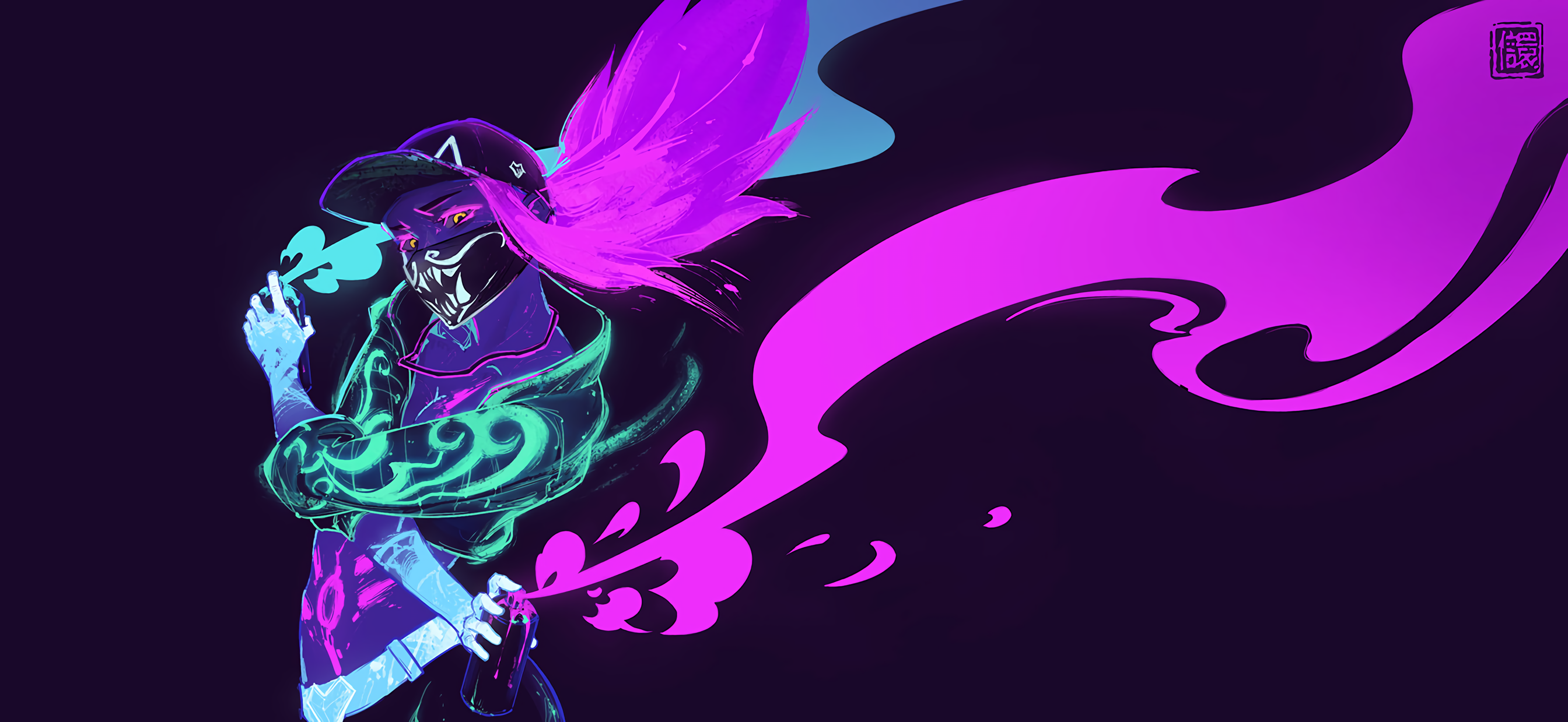 Akali Akali League Of Legends League Of Legends K DA Video Games Video Game Characters Women Artwork 2688x1239