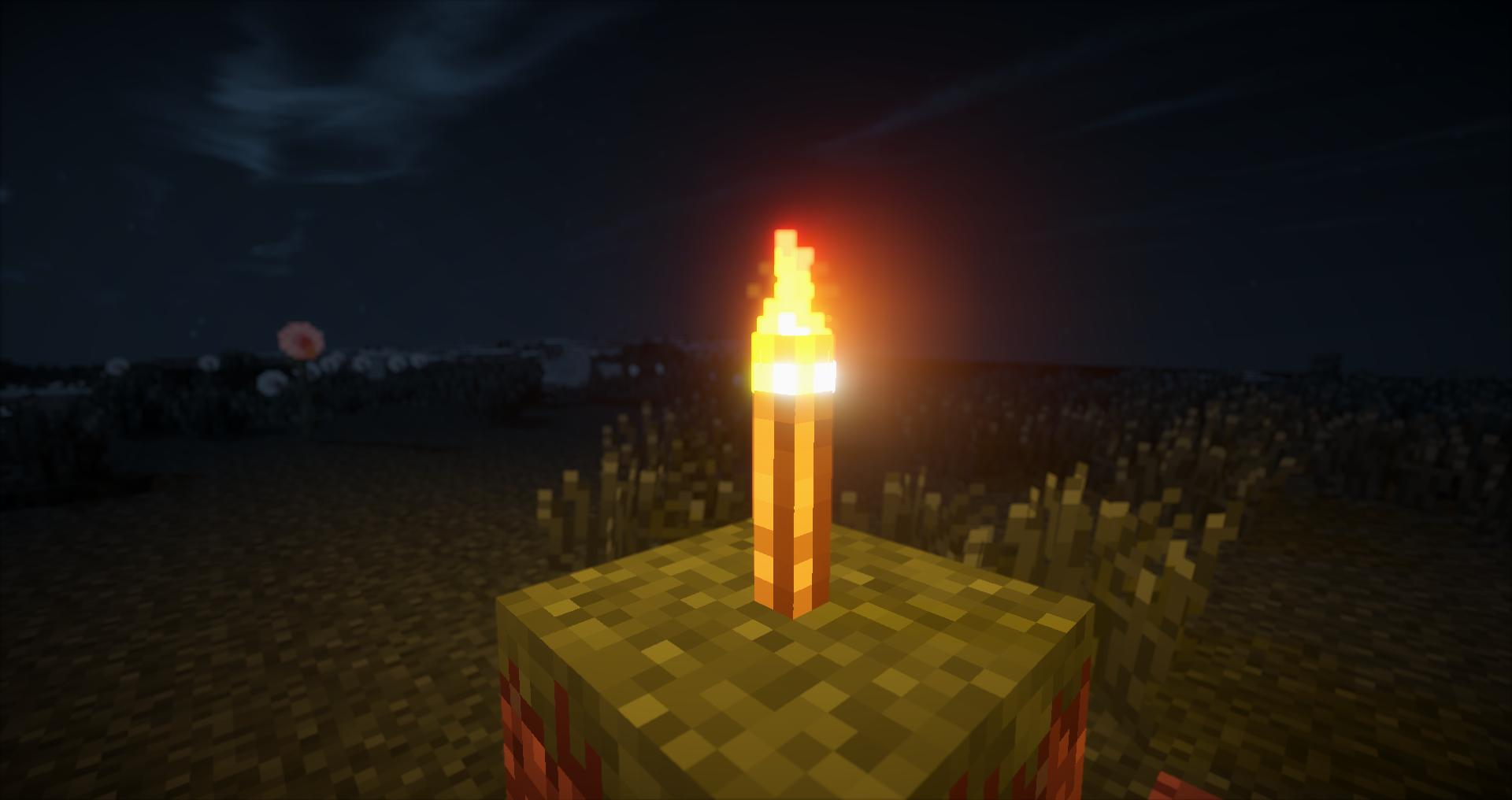 Minecraft Fire Torch 1920x1016