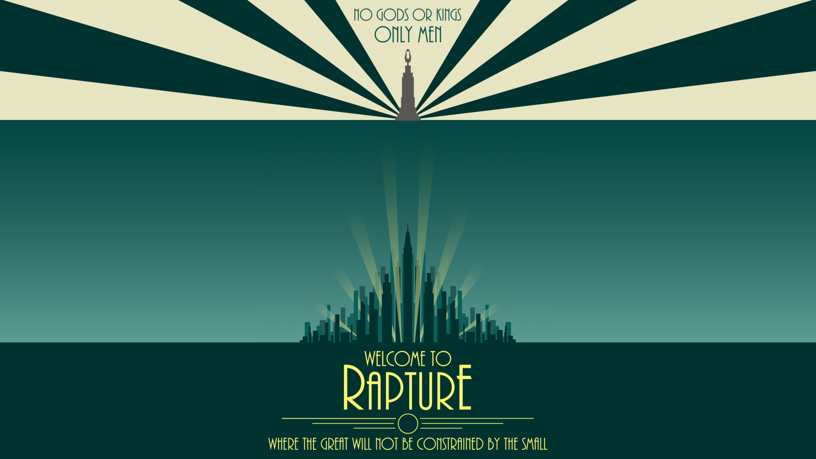 Rapture BioShock Video Games Video Game Art 1678x944