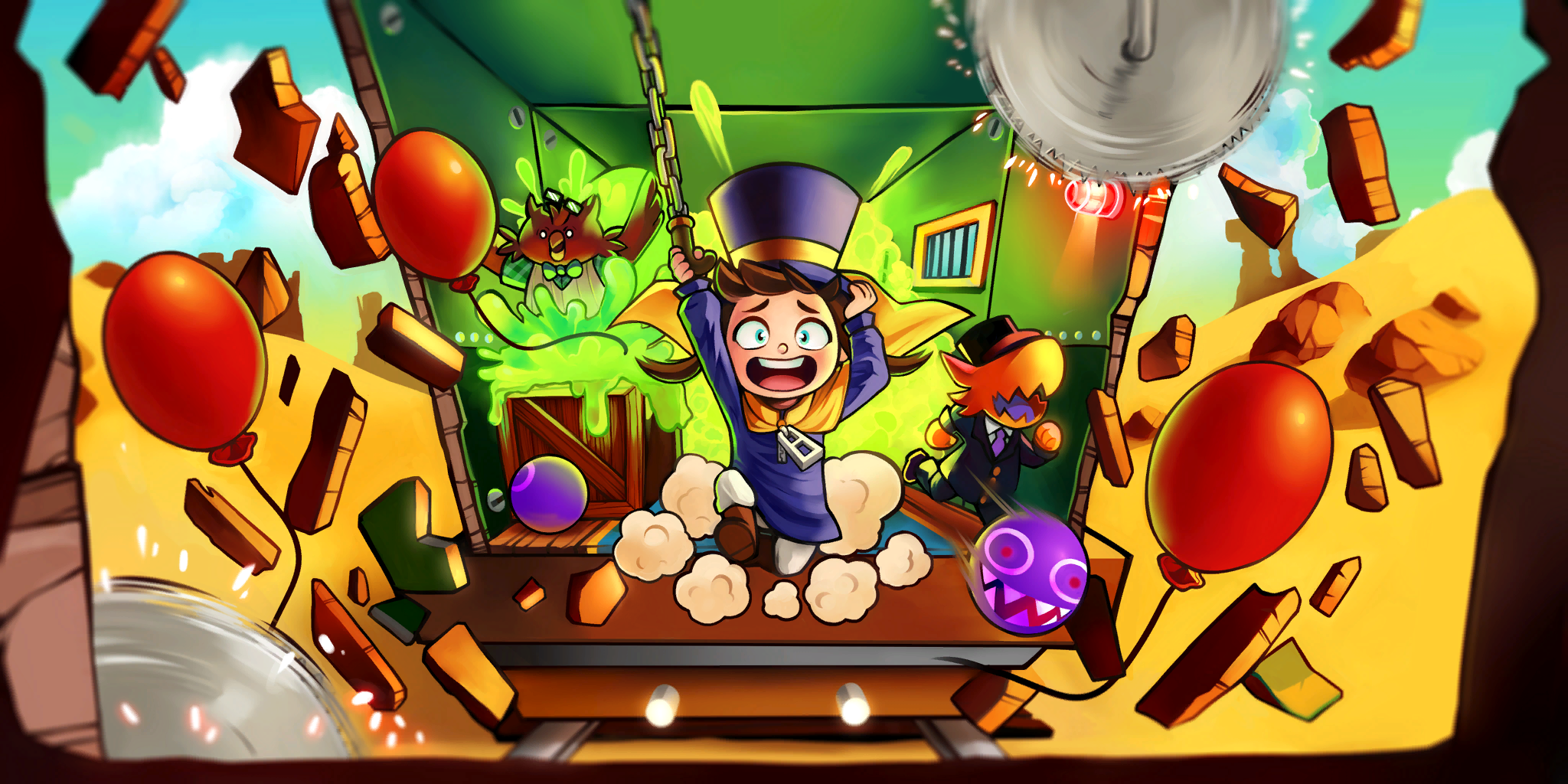 Video Games A Hat In Time Open Mouth Hat 2048x1024