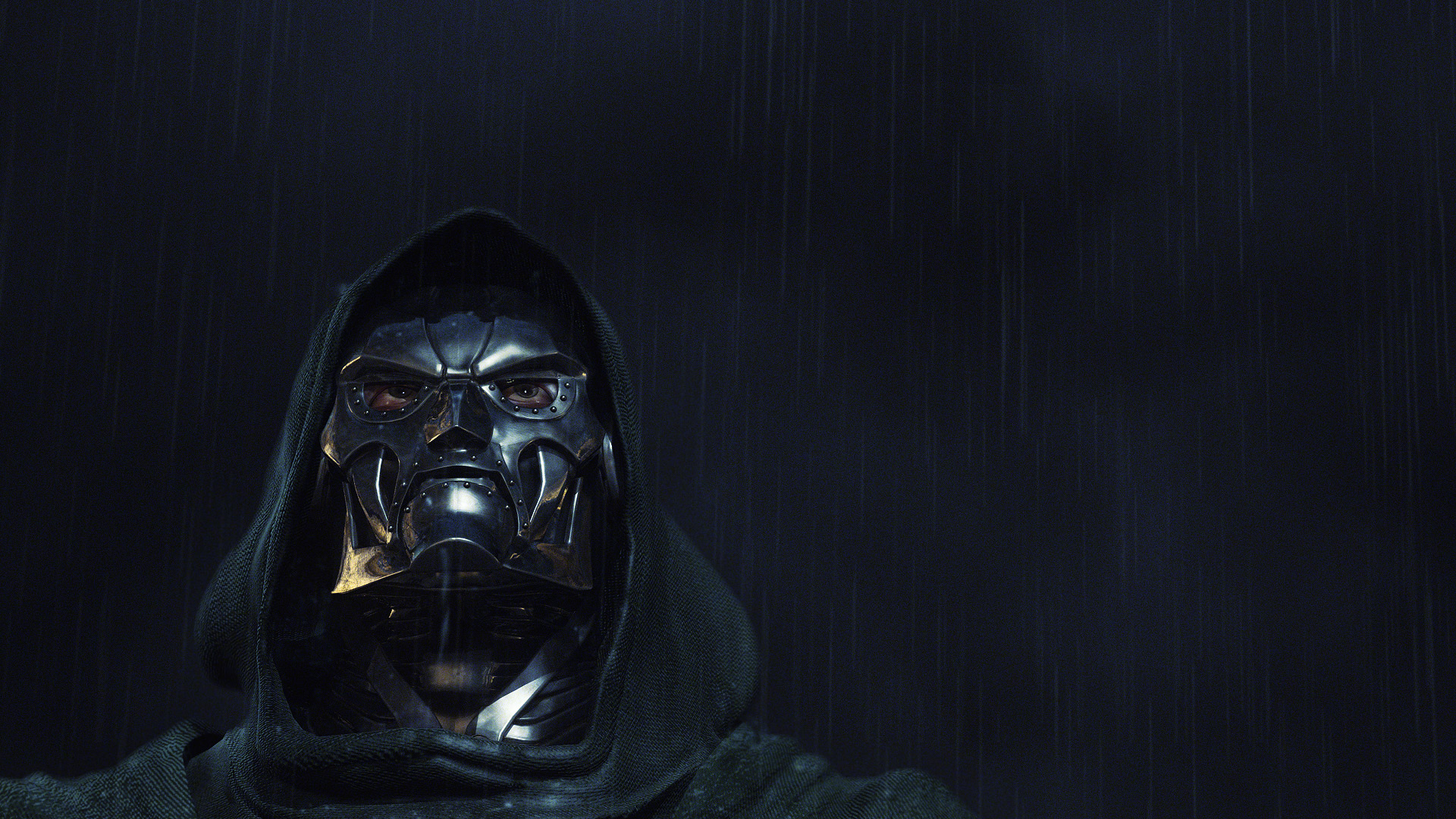Dr Doom Marvel Comics Rain Villains Mask 1920x1080