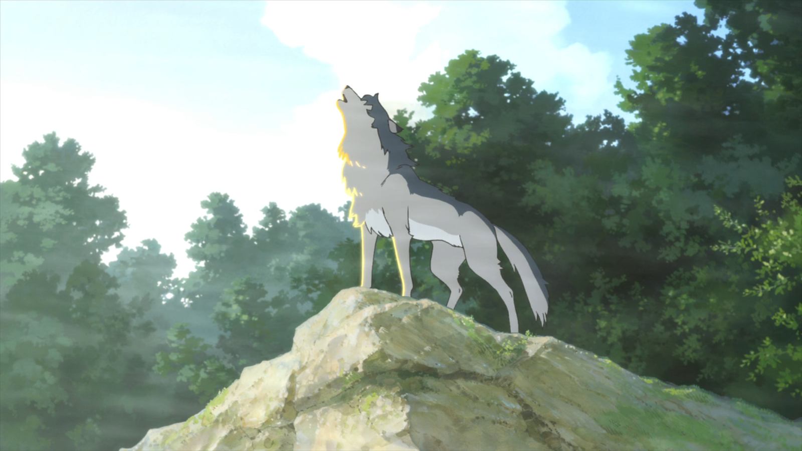 Ame Wolf Children Howling Wolf Children Sunrise 1600x900