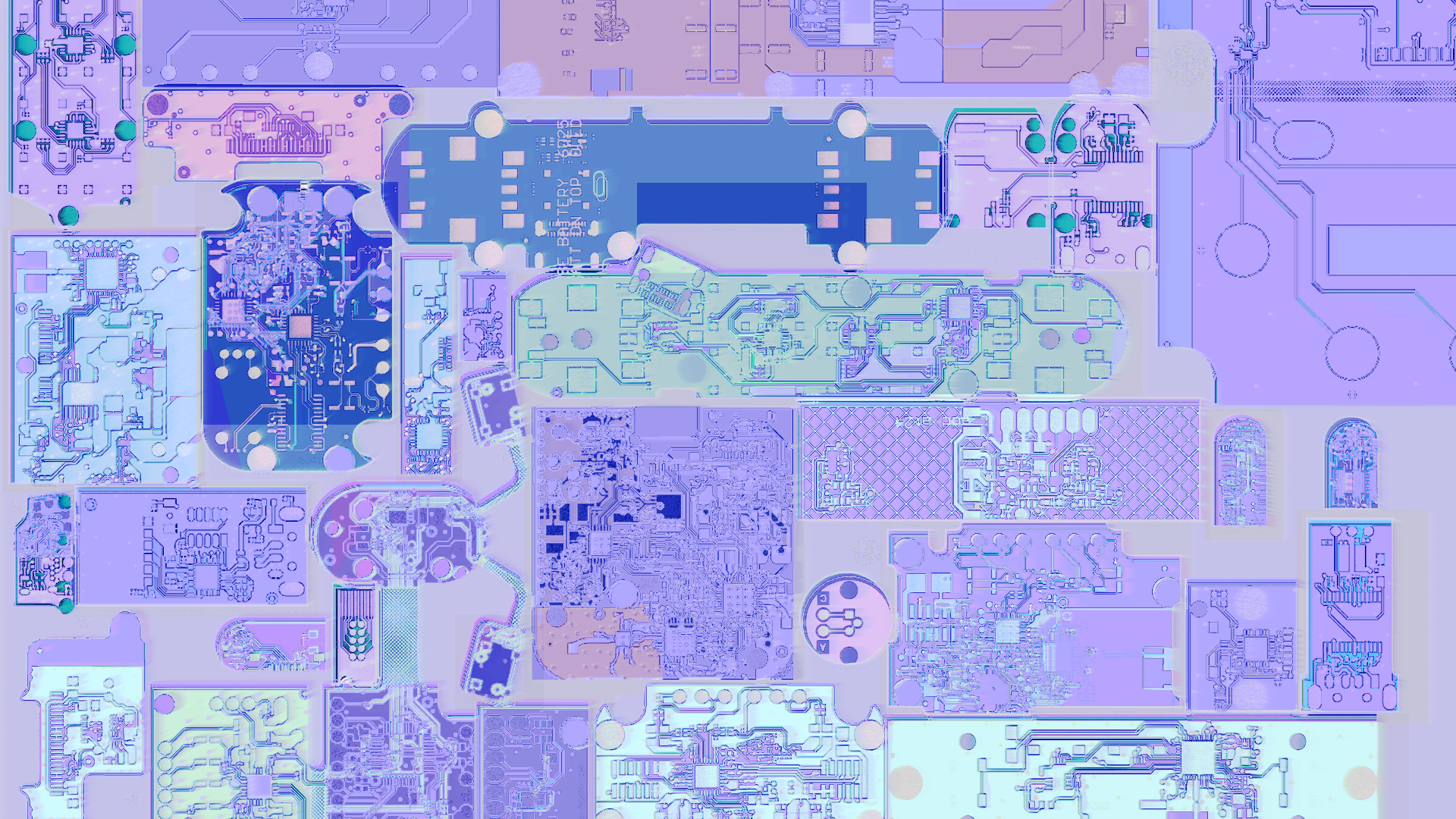 PCB Technology Electronics Pastel Circuitry Circuit Boards 1920x1080