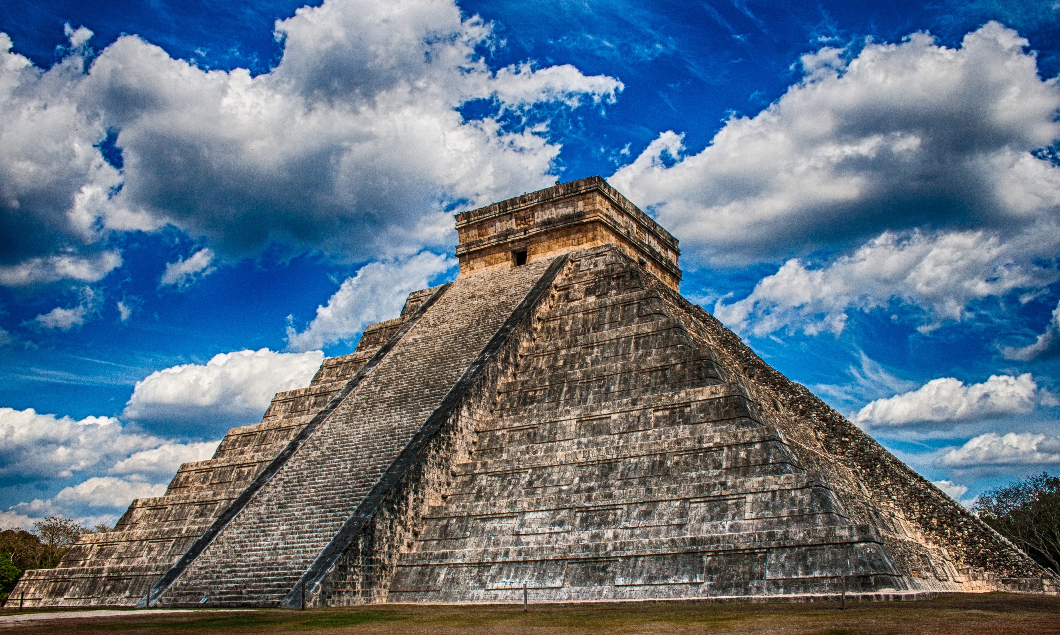 Mexico Temple Maya Civilization Chichen Itza 3713x2227
