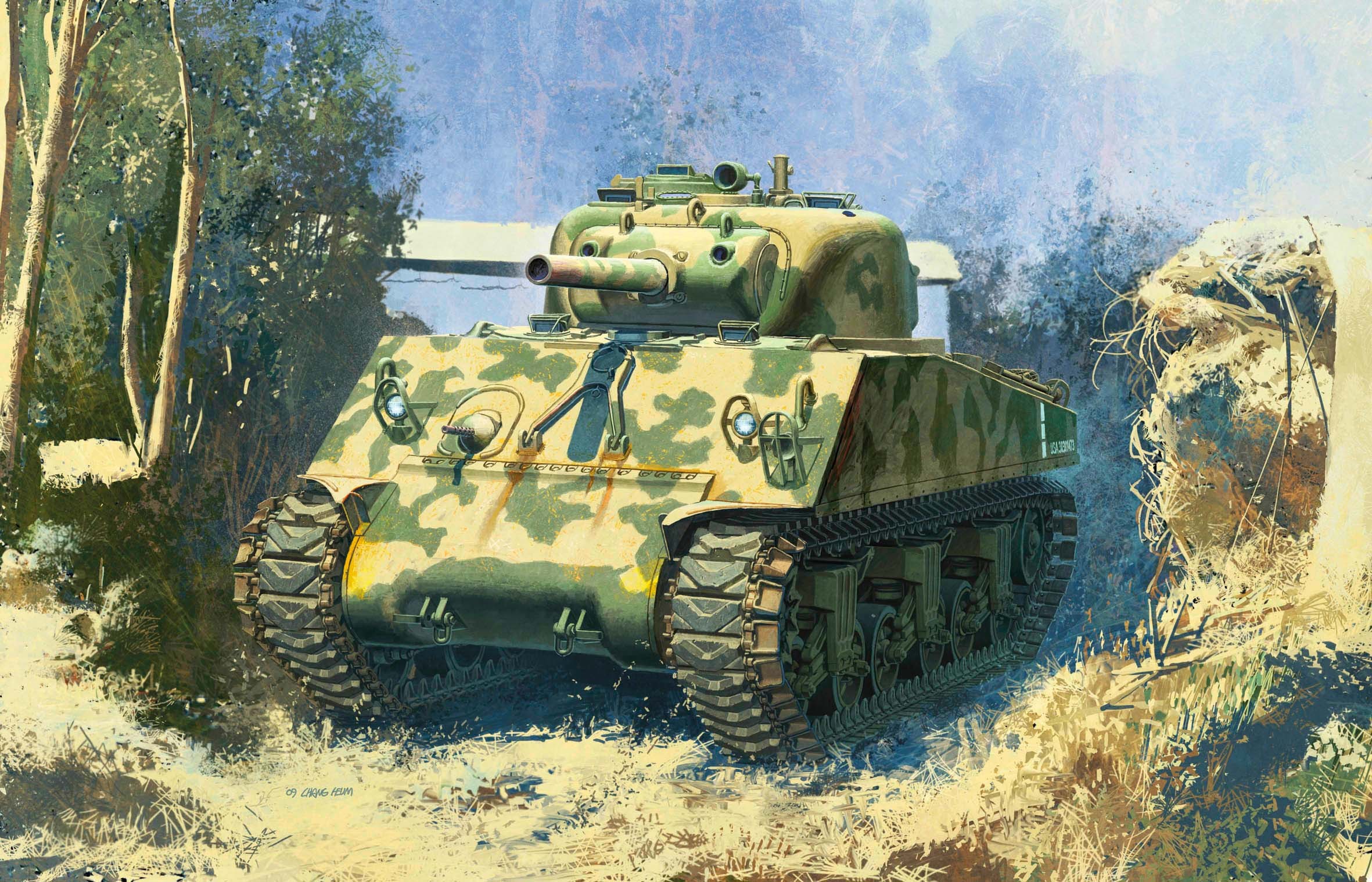 Military M4 Sherman 2362x1518