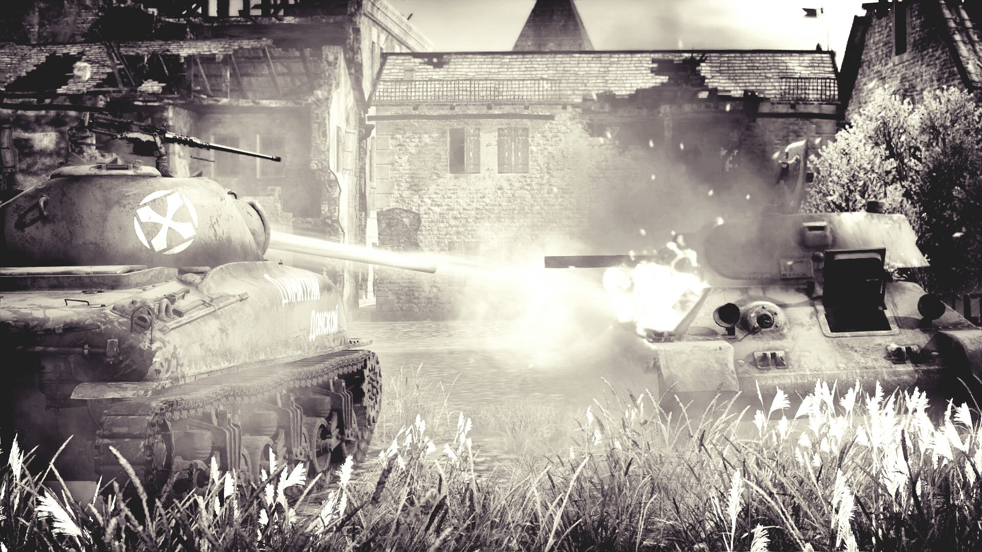 War Thunder War M4 Sherman T 34 Tank World War Ii 1920x1080